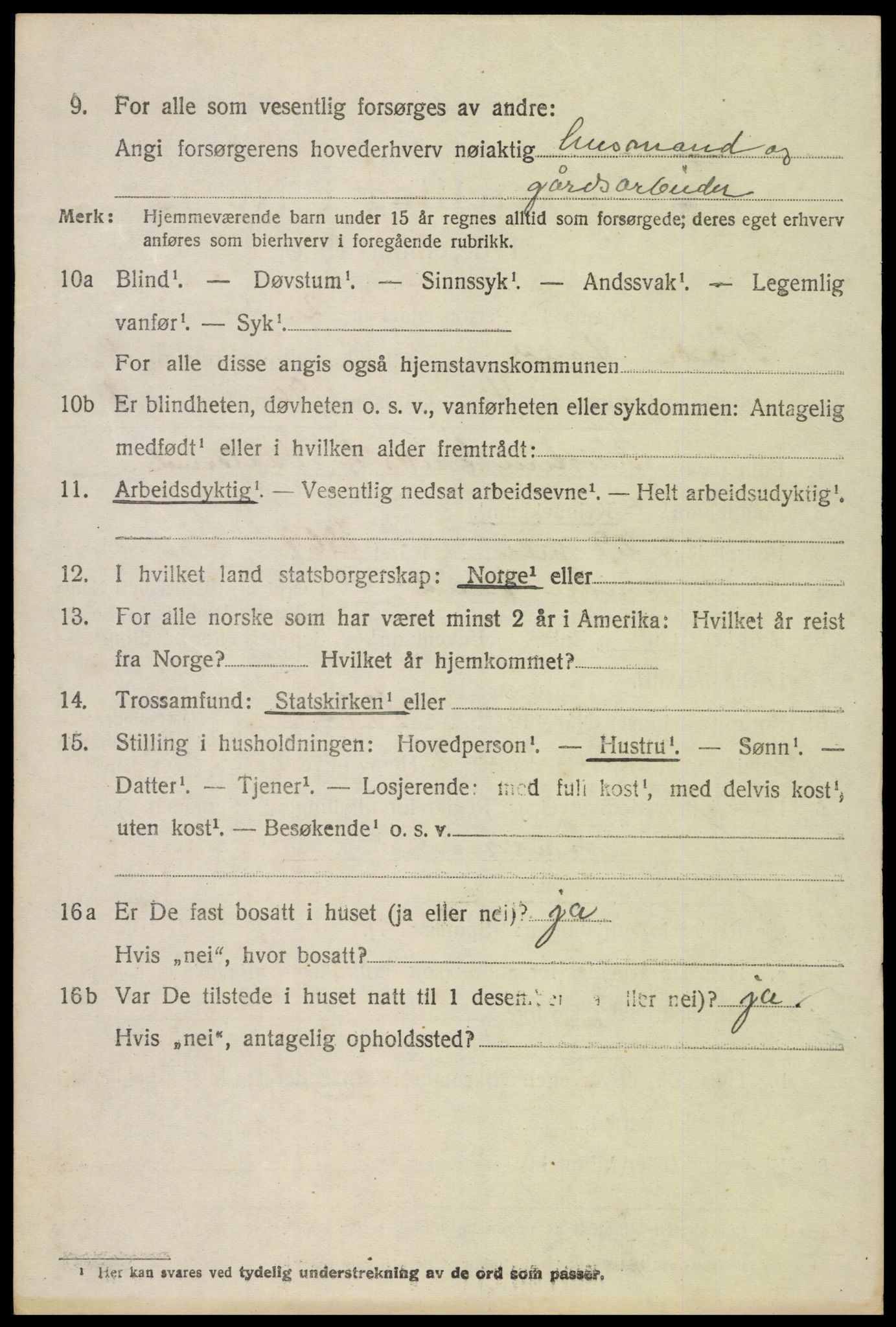 SAH, 1920 census for Søndre Land, 1920, p. 8174