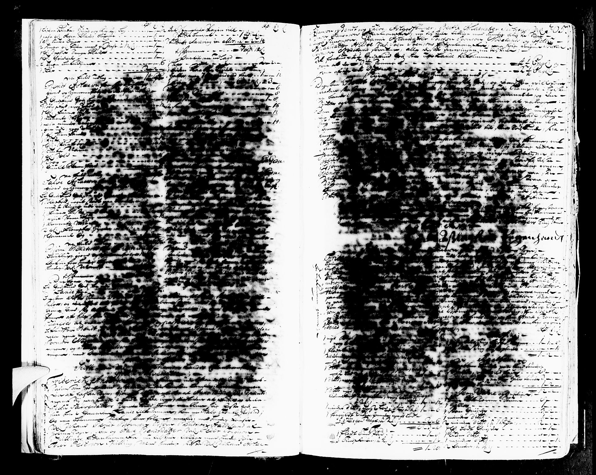 Mandal sorenskriveri, SAK/1221-0005/001/H/Hc/L0008: Skifteprotokoll med register, original i eske nr 4a, 1693-1702, p. 304b-305a