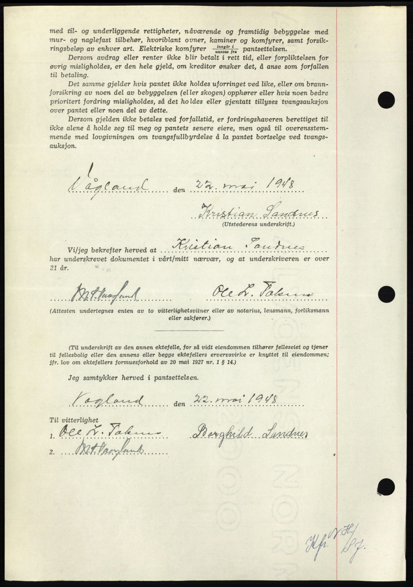 Nordmøre sorenskriveri, AV/SAT-A-4132/1/2/2Ca: Mortgage book no. B98, 1948-1948, Diary no: : 1336/1948