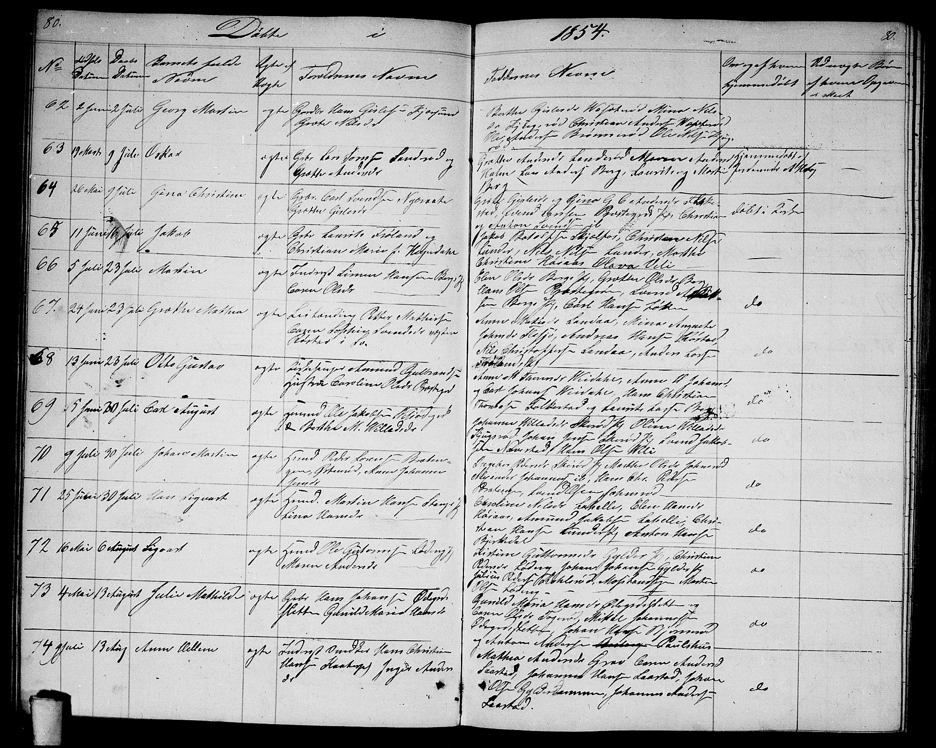 Våler prestekontor Kirkebøker, SAO/A-11083/G/Ga/L0002: Parish register (copy) no. I 2, 1839-1860, p. 80