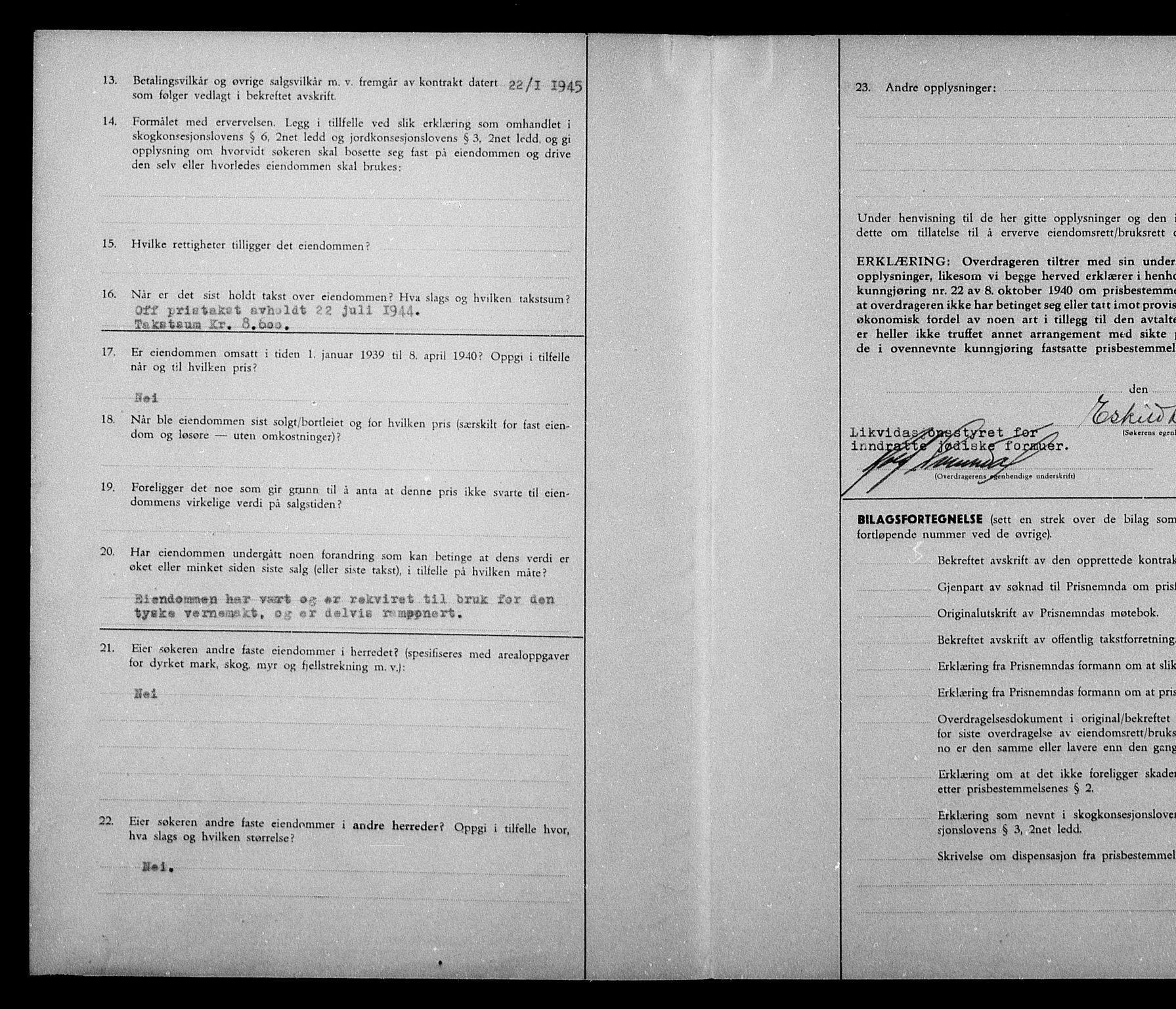 Justisdepartementet, Tilbakeføringskontoret for inndratte formuer, AV/RA-S-1564/H/Hc/Hca/L0894: --, 1945-1947, p. 165