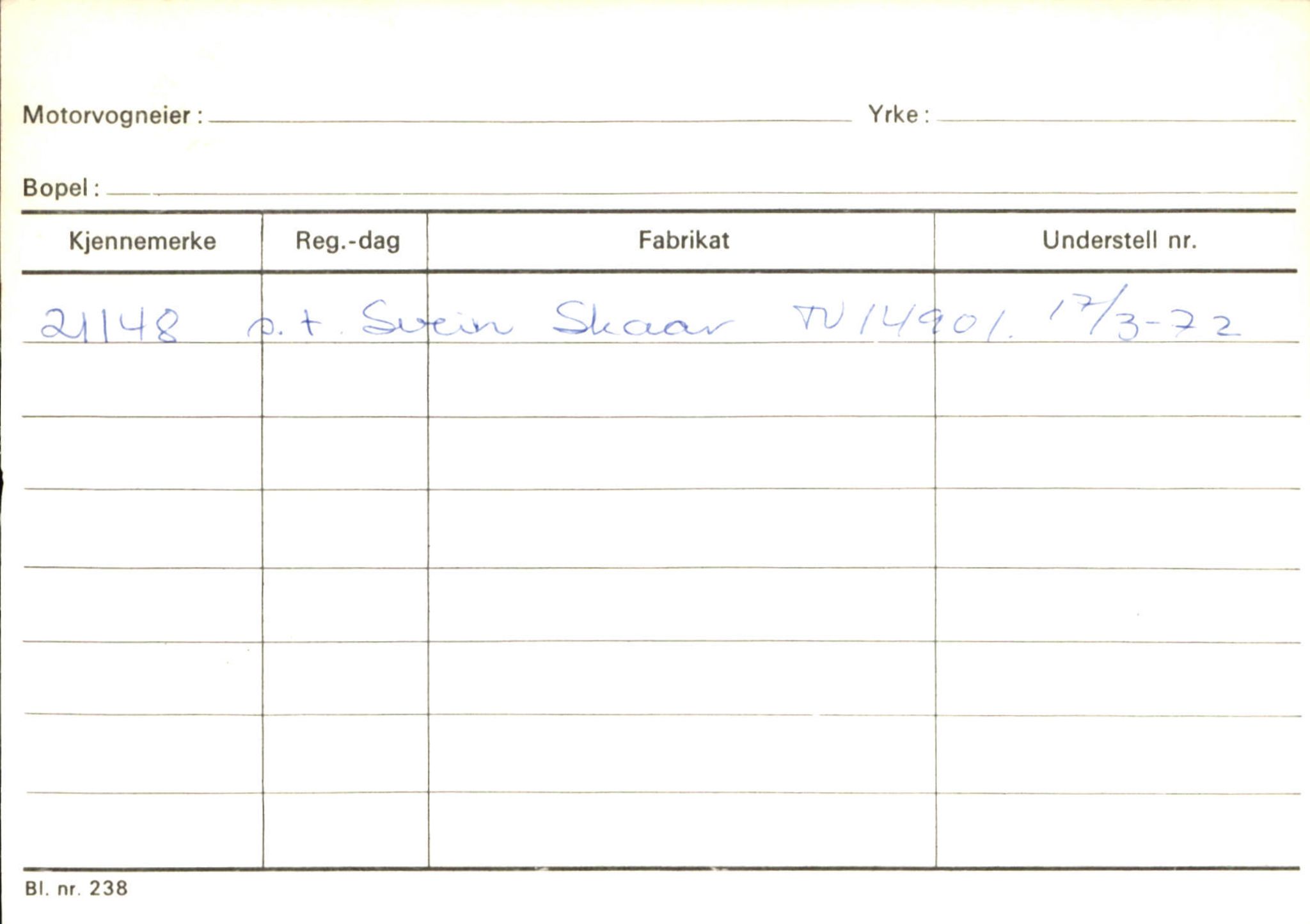 Statens vegvesen, Sogn og Fjordane vegkontor, AV/SAB-A-5301/4/F/L0126: Eigarregister Fjaler M-Å. Leikanger A-Å, 1945-1975, p. 2048