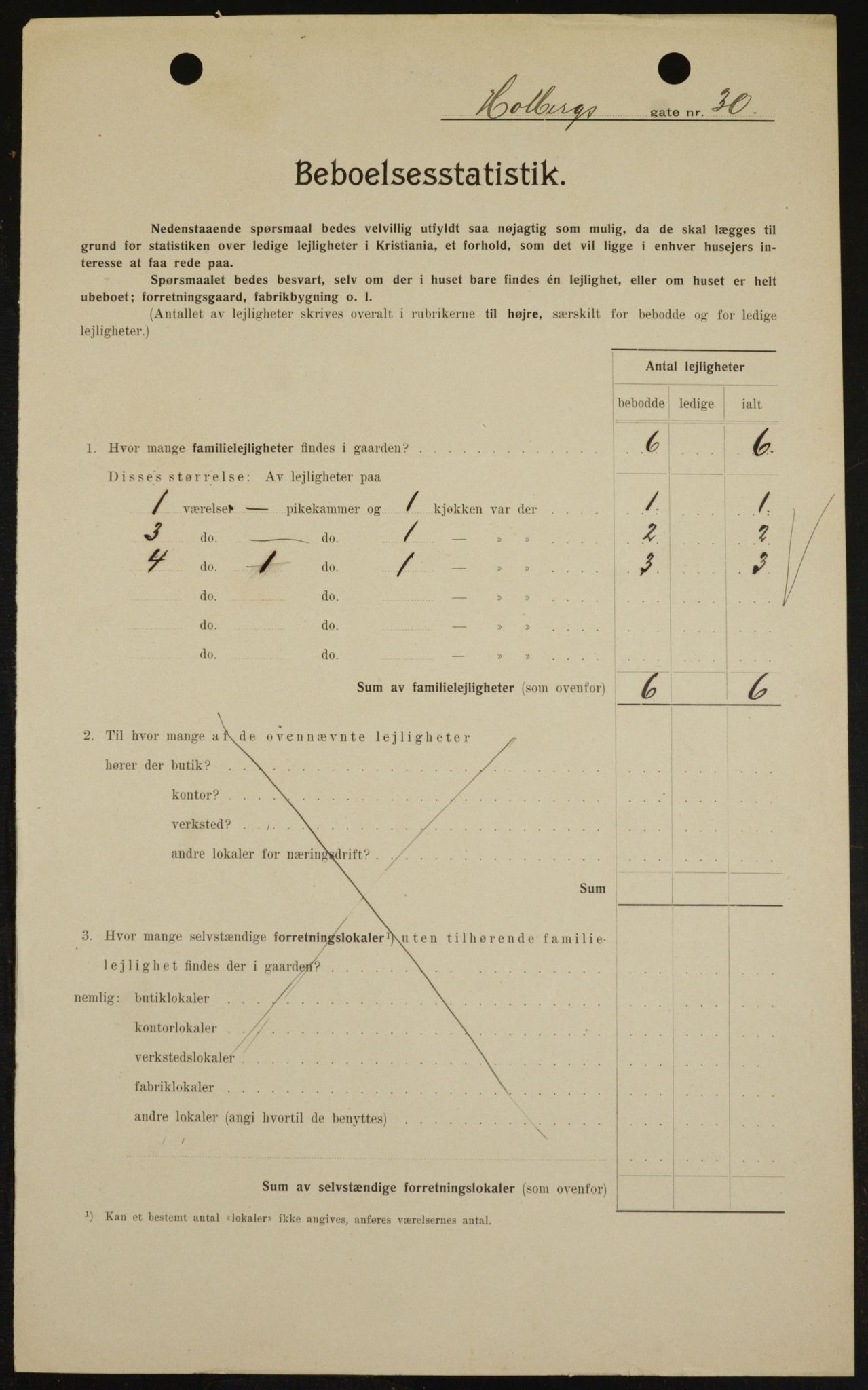 OBA, Municipal Census 1909 for Kristiania, 1909, p. 36734