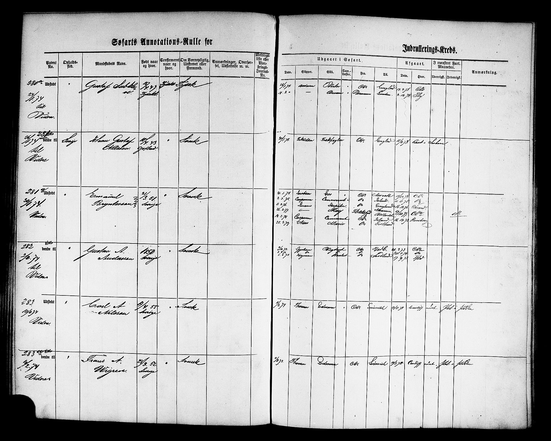 Oslo mønstringskontor, AV/SAO-A-10569g/F/Fc/Fca/L0005: Annotasjonsrulle, 1866-1888, p. 97