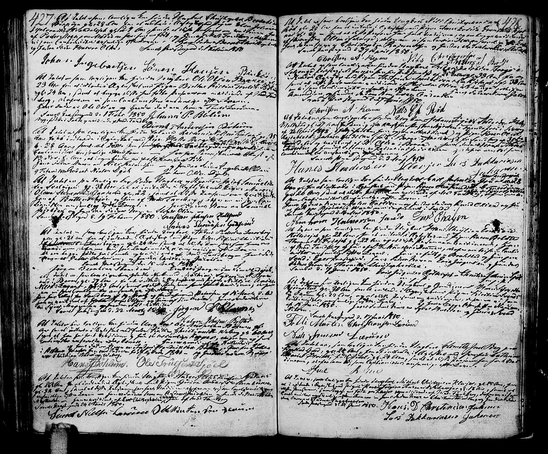 Sande Kirkebøker, SAKO/A-53/F/Fa/L0002: Parish register (official) no. 2, 1804-1814, p. 427-428