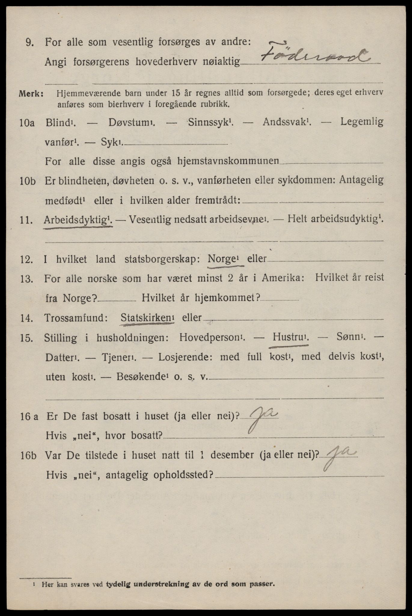 SAST, 1920 census for Sand, 1920, p. 802