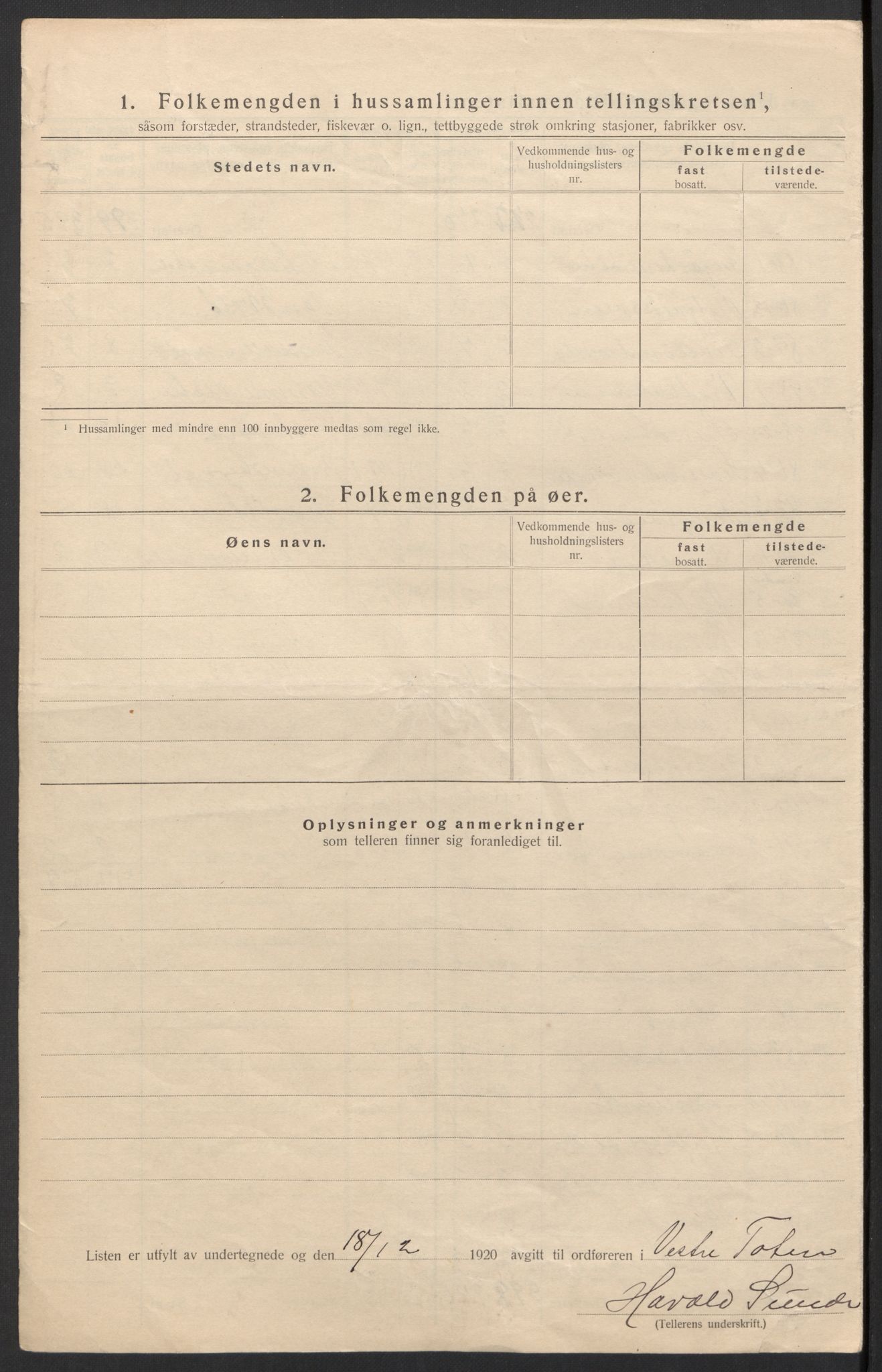 SAH, 1920 census for Vestre Toten, 1920, p. 28