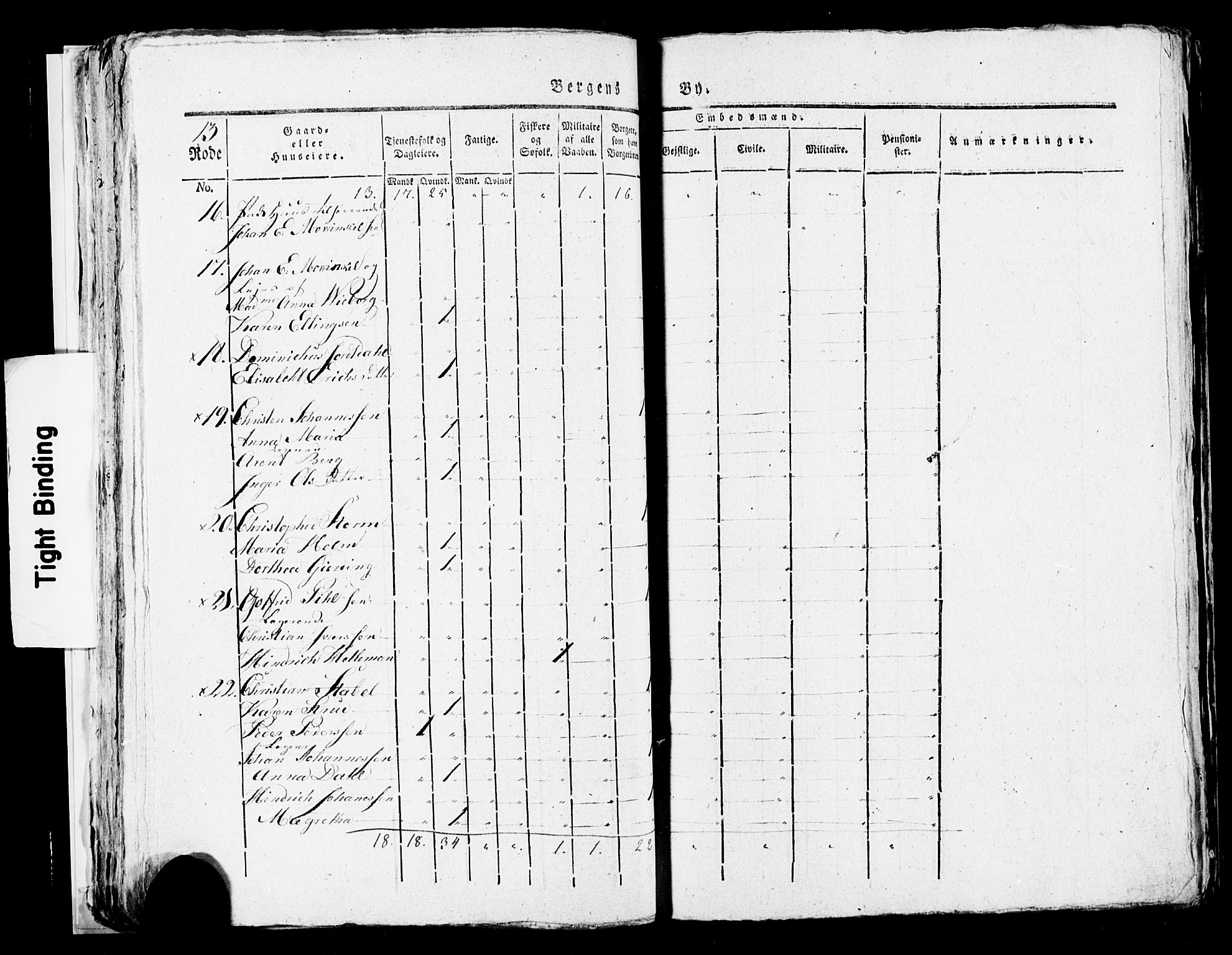 SAB, 1815 Census for Bergen, 1815, p. 530