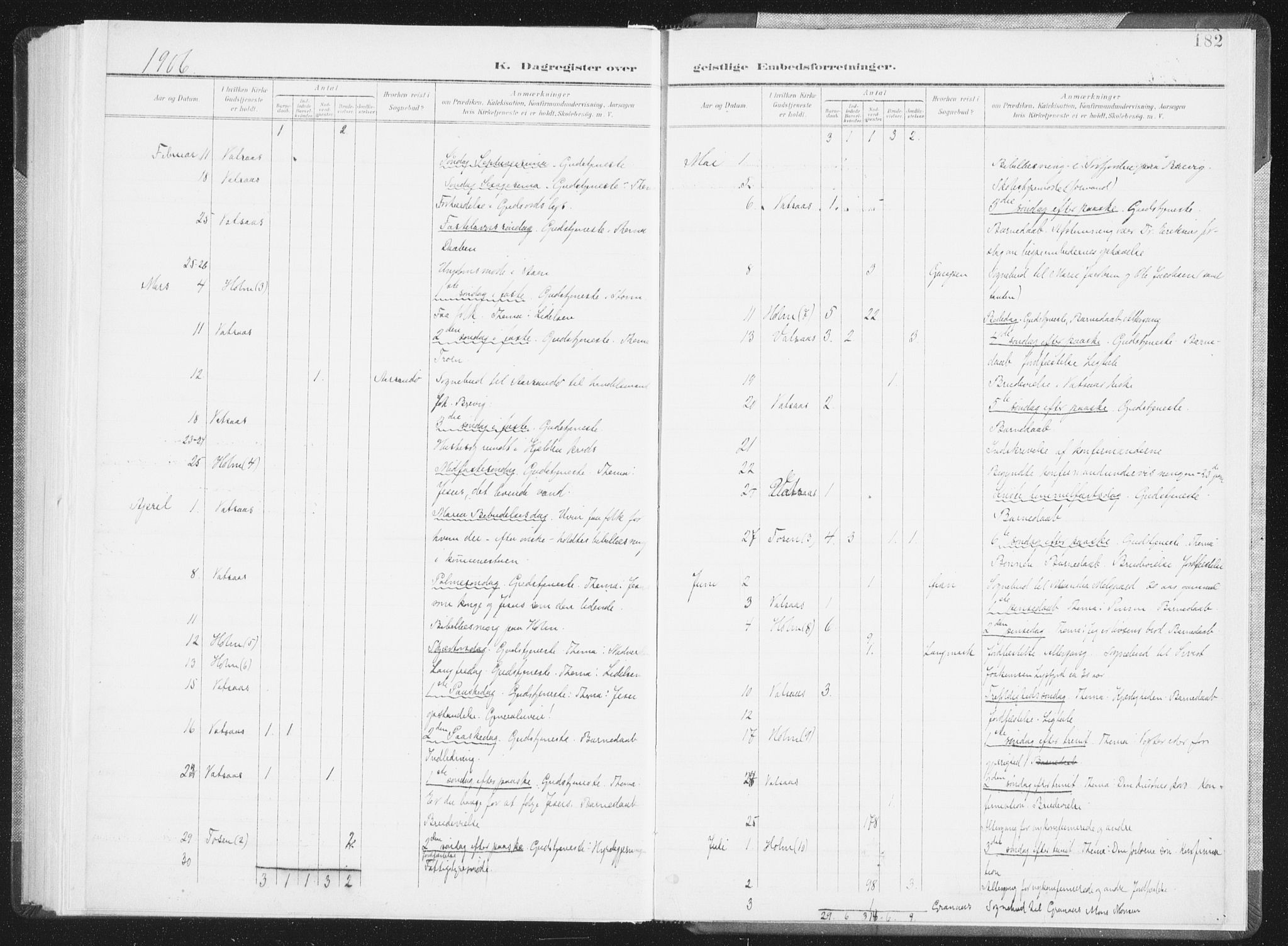 Ministerialprotokoller, klokkerbøker og fødselsregistre - Nordland, AV/SAT-A-1459/810/L0153: Parish register (official) no. 810A12, 1899-1914, p. 182