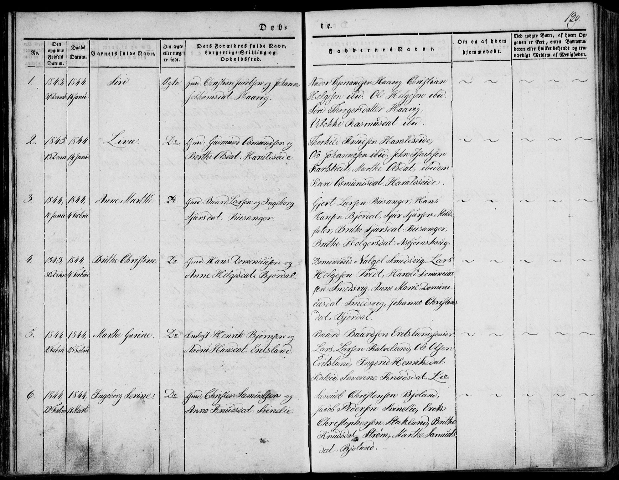 Skjold sokneprestkontor, AV/SAST-A-101847/H/Ha/Haa/L0006: Parish register (official) no. A 6.1, 1835-1858, p. 139