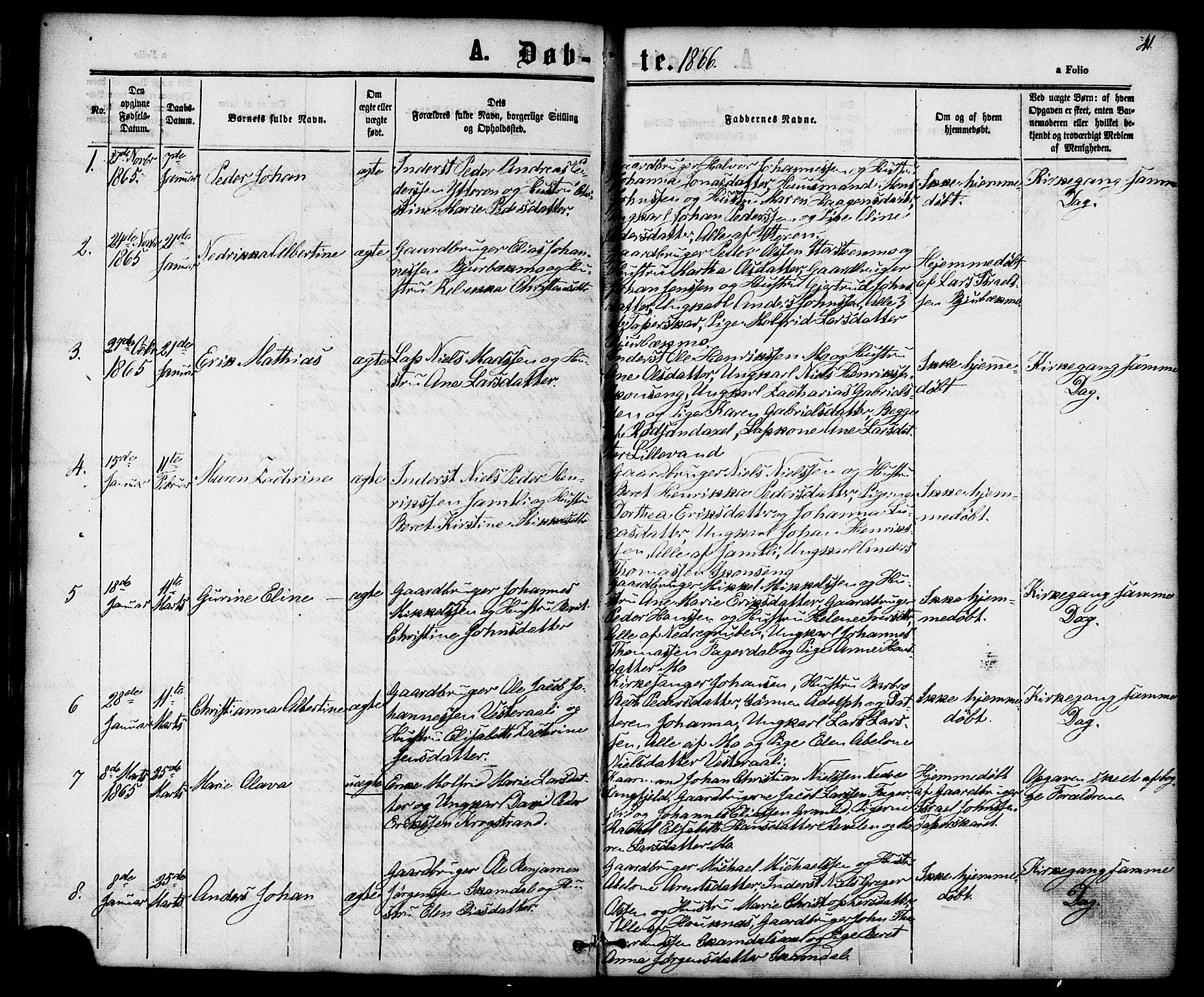 Ministerialprotokoller, klokkerbøker og fødselsregistre - Nordland, SAT/A-1459/827/L0393: Parish register (official) no. 827A05, 1863-1883, p. 41