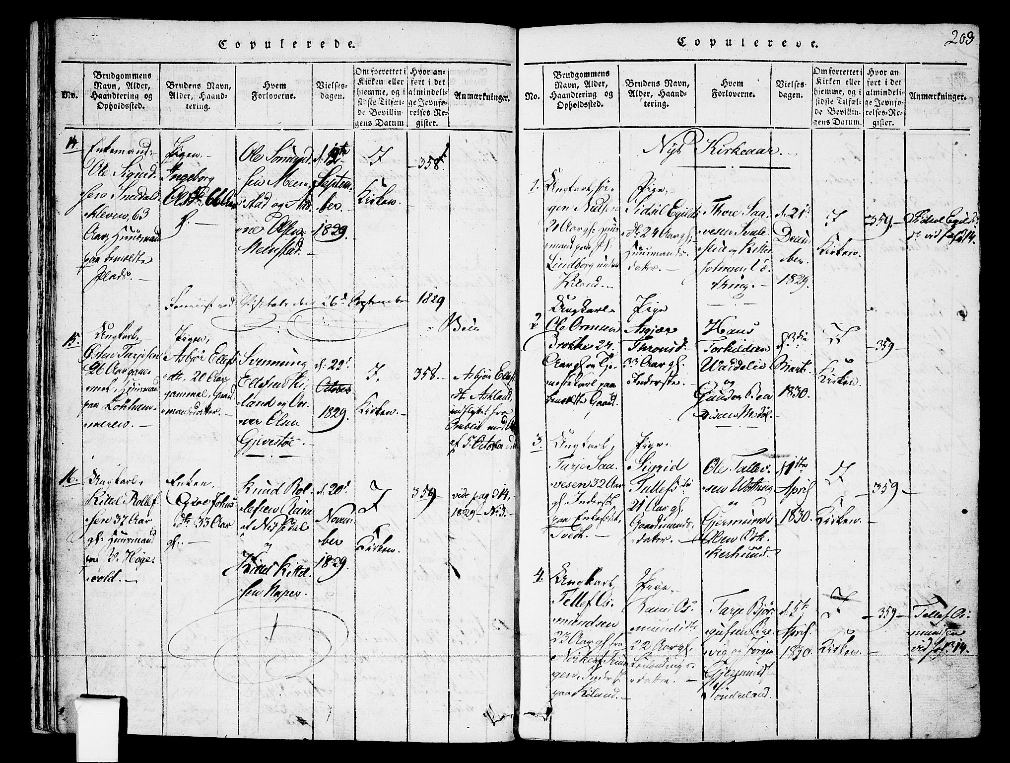 Fyresdal kirkebøker, SAKO/A-263/F/Fa/L0003: Parish register (official) no. I 3, 1815-1840, p. 203