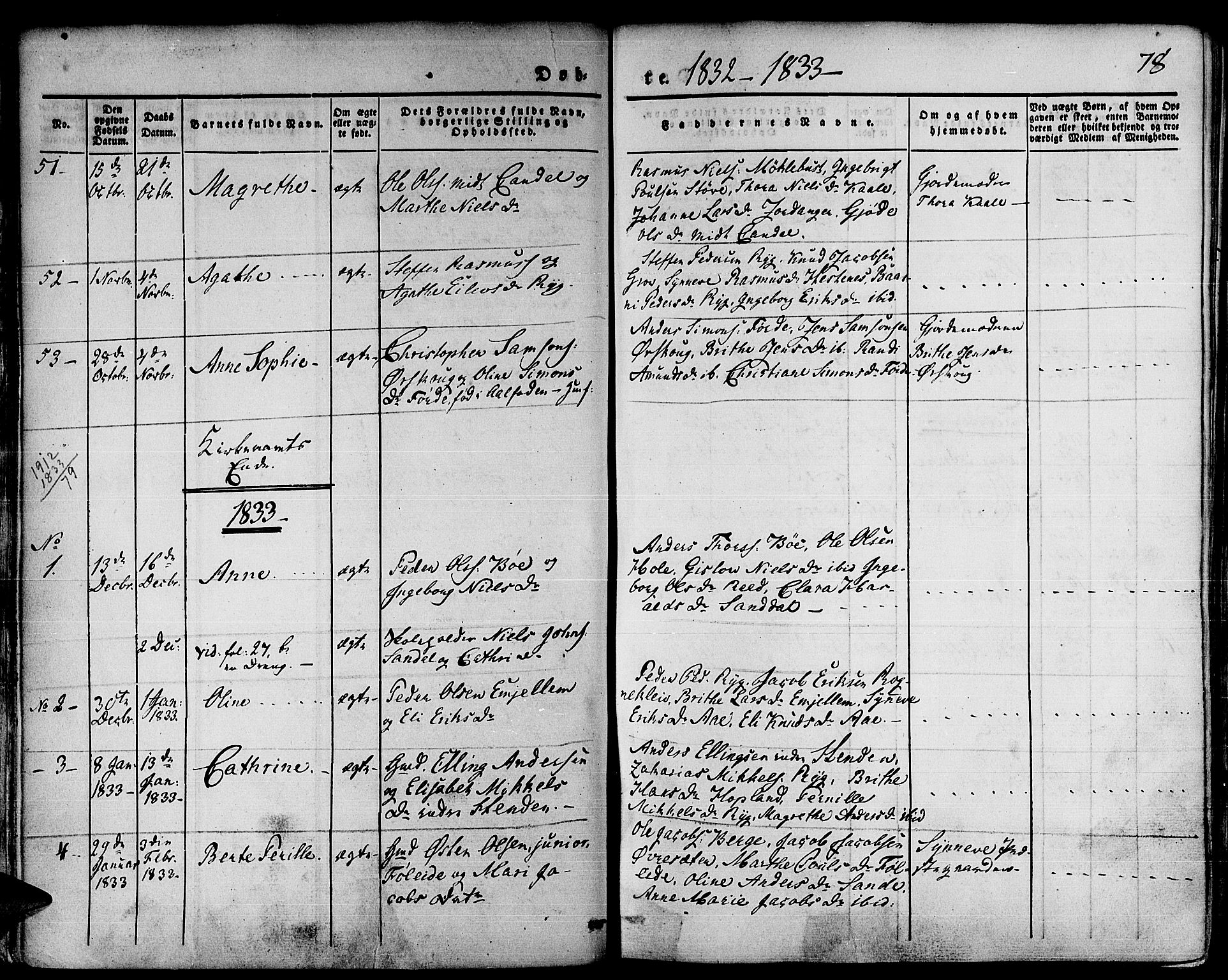 Gloppen sokneprestembete, SAB/A-80101/H/Haa/Haaa/L0007: Parish register (official) no. A 7, 1827-1837, p. 78