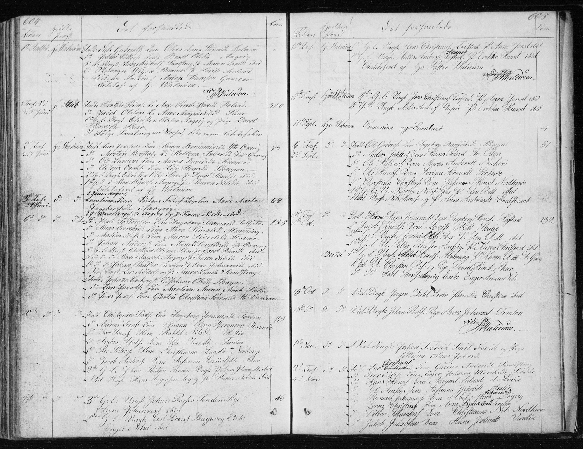 Ministerialprotokoller, klokkerbøker og fødselsregistre - Nordland, SAT/A-1459/834/L0511: Parish register (copy) no. 834C02, 1848-1862, p. 604-605