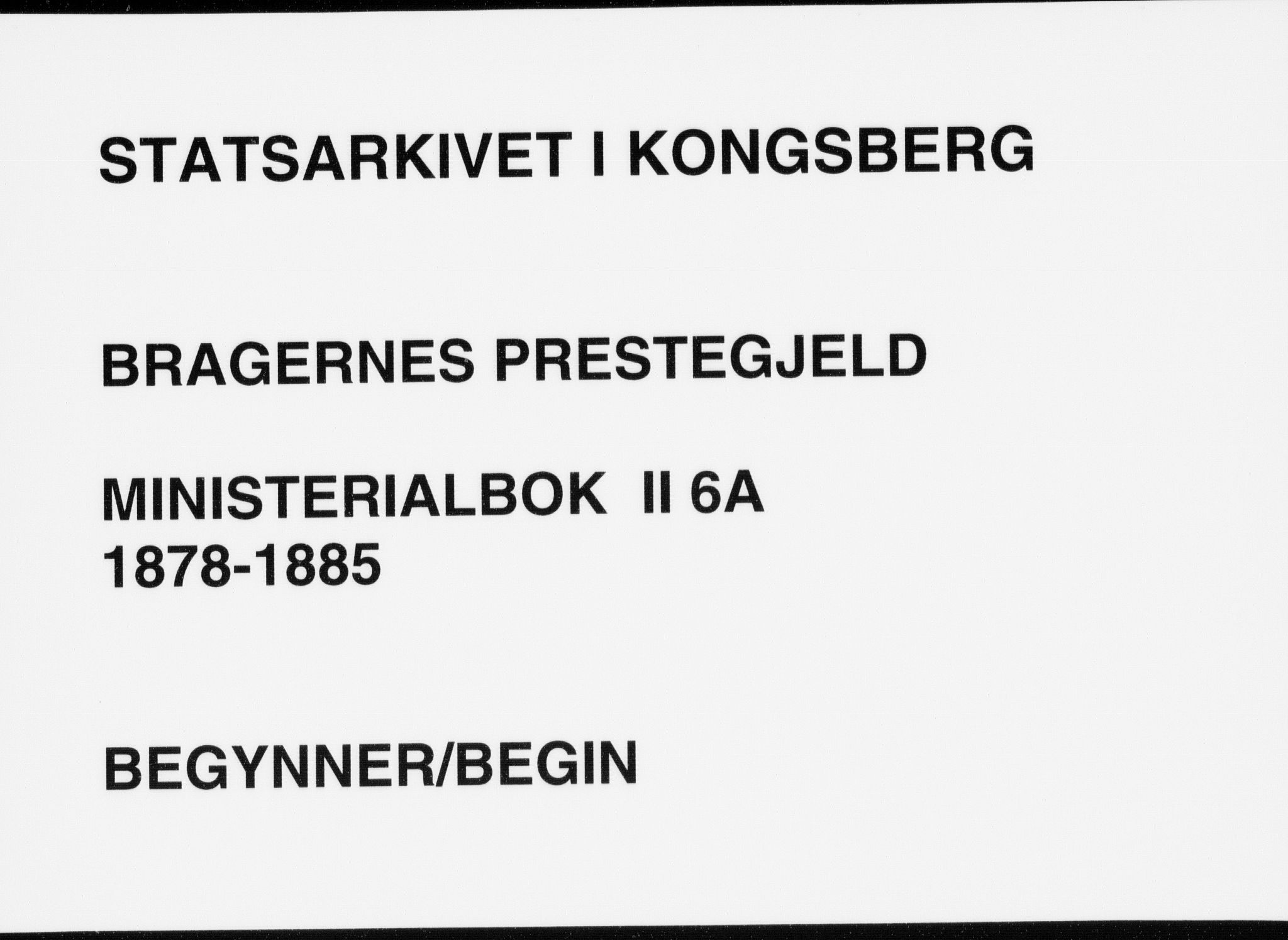 Bragernes kirkebøker, AV/SAKO-A-6/F/Fb/L0006a: Parish register (official) no. II 6A, 1878-1885