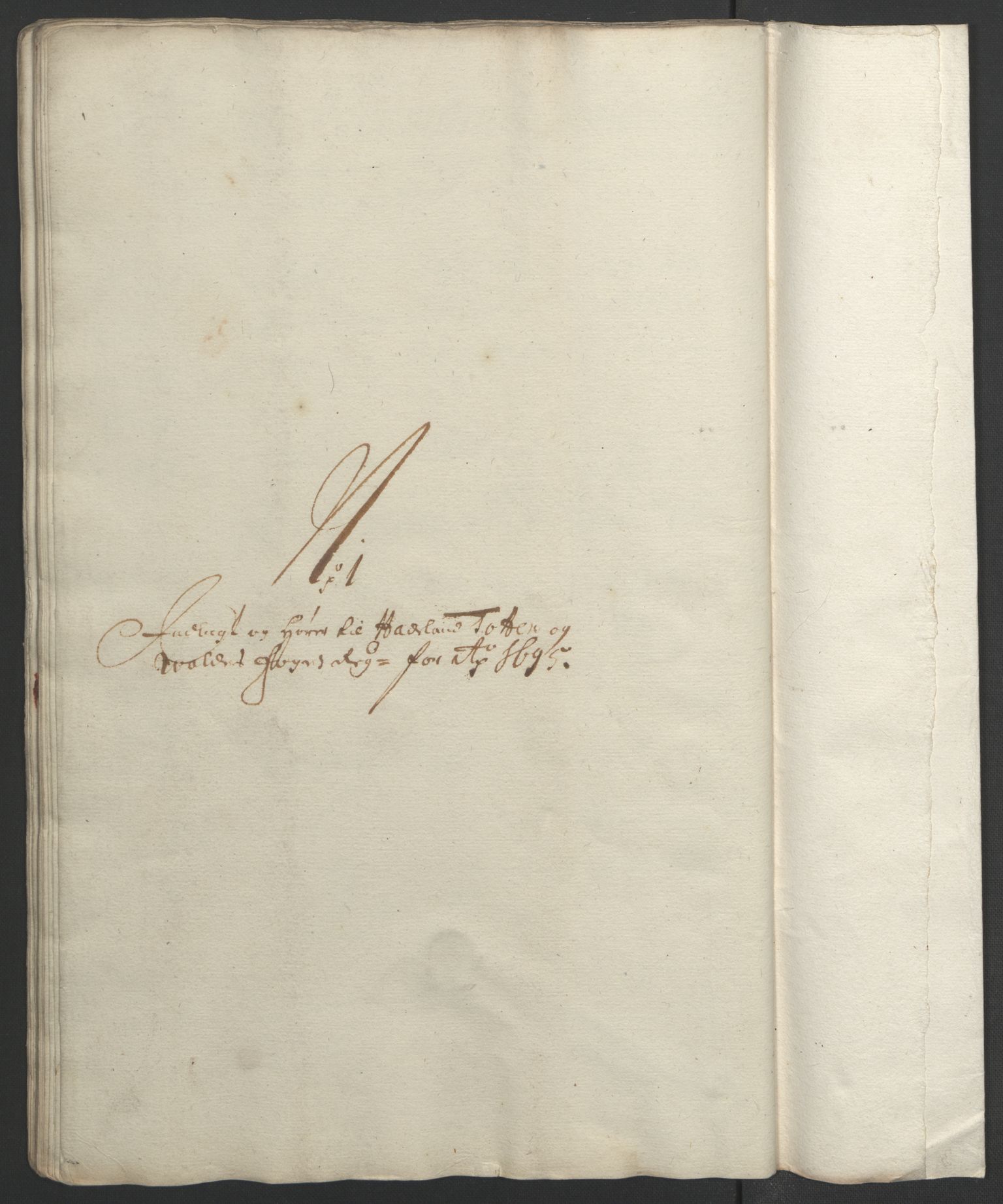 Rentekammeret inntil 1814, Reviderte regnskaper, Fogderegnskap, RA/EA-4092/R18/L1293: Fogderegnskap Hadeland, Toten og Valdres, 1695, p. 60