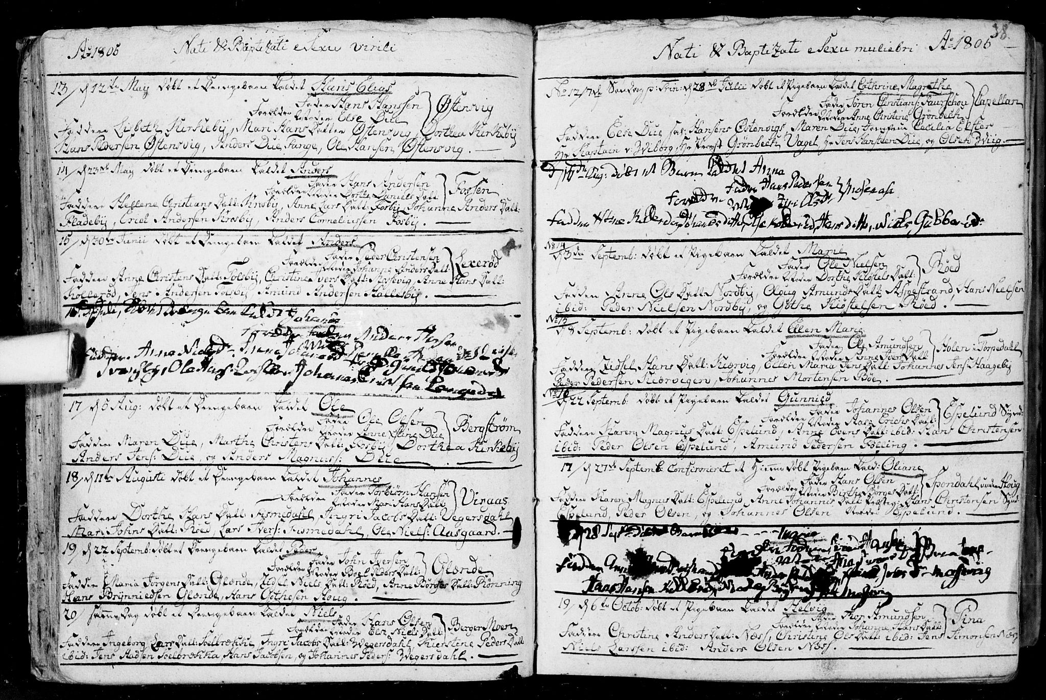 Aremark prestekontor Kirkebøker, SAO/A-10899/F/Fa/L0004: Parish register (official) no. I 4, 1796-1814, p. 38