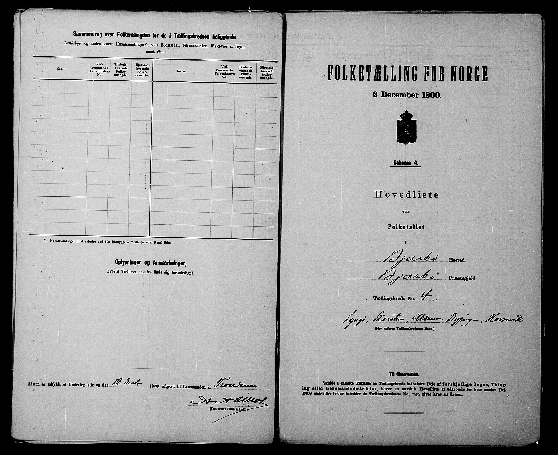 SATØ, 1900 census for Bjarkøy, 1900, p. 10