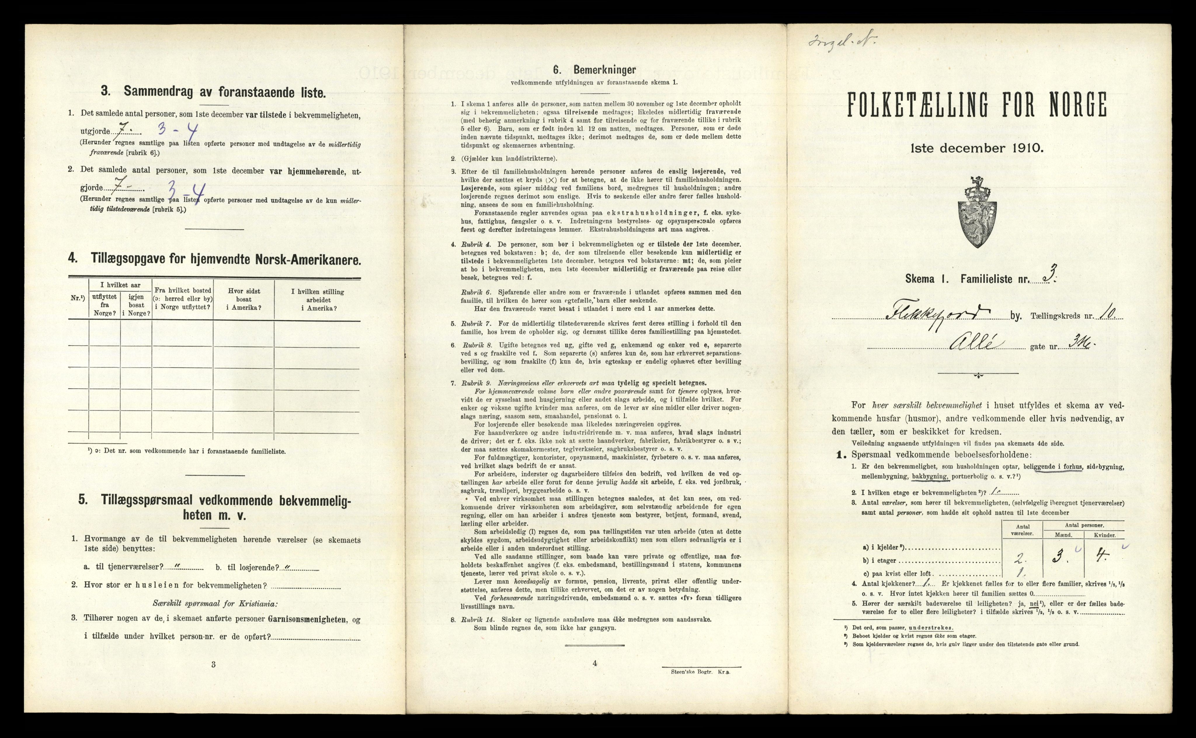 RA, 1910 census for Flekkefjord, 1910, p. 962