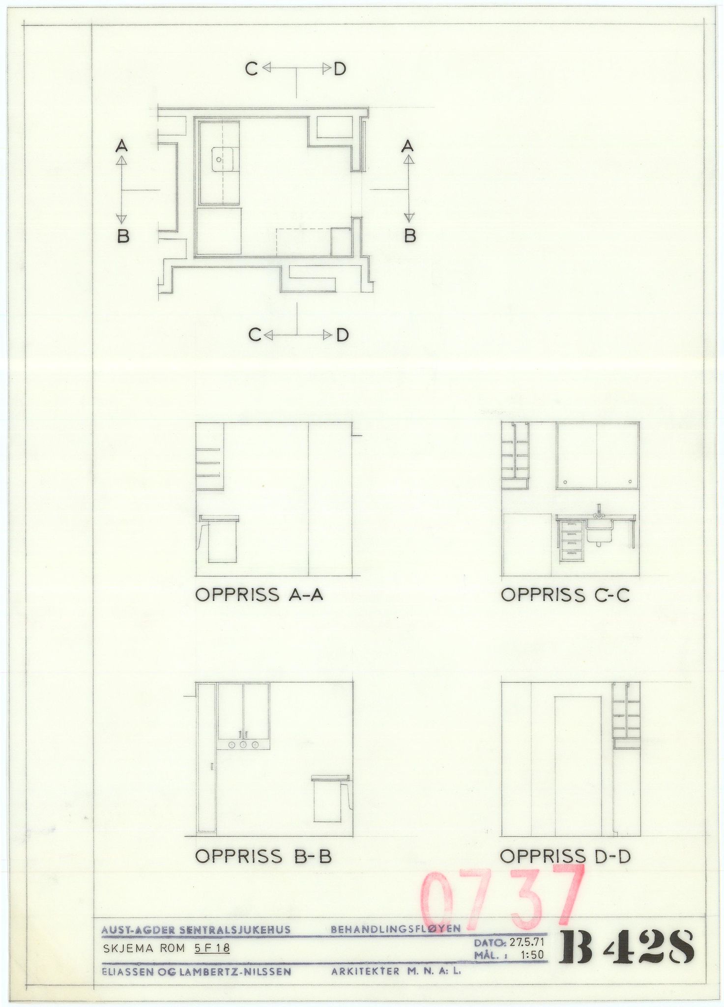 Eliassen og Lambertz-Nilssen Arkitekter, AAKS/PA-2983/T/T02/L0007: Tegningskogger 0737, 1967-1972, p. 39