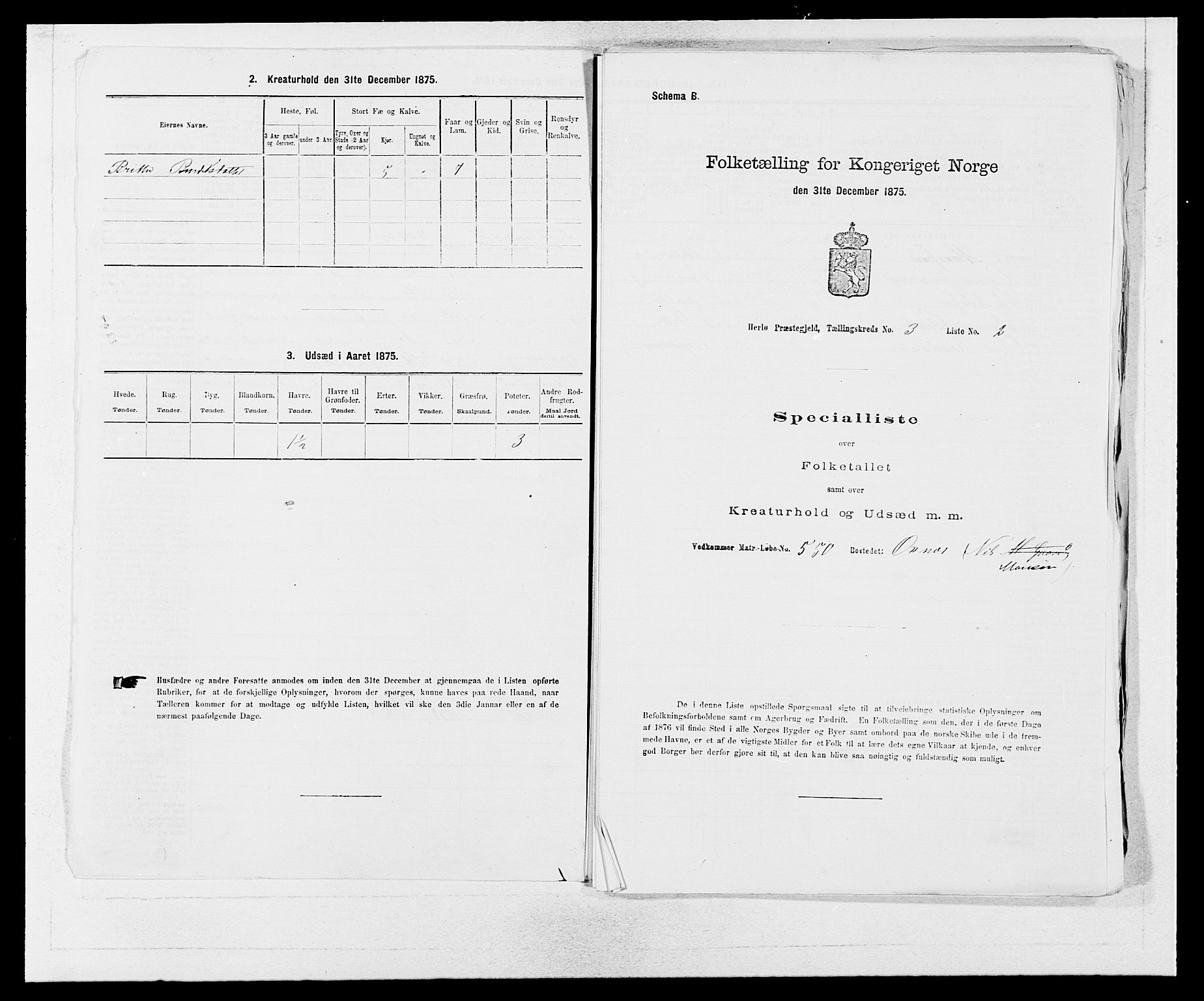 SAB, 1875 census for 1258P Herdla, 1875, p. 317