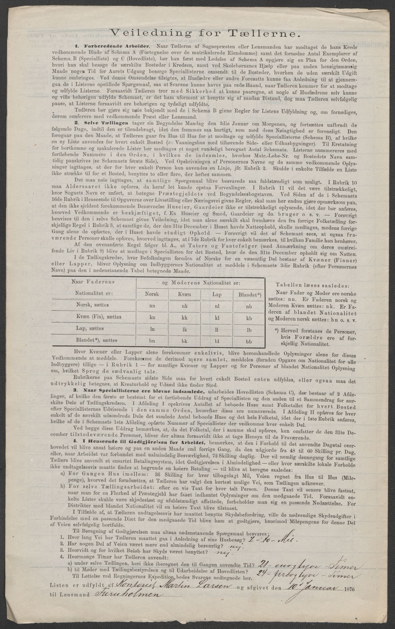 RA, 1875 census for 0114P Varteig, 1875, p. 6