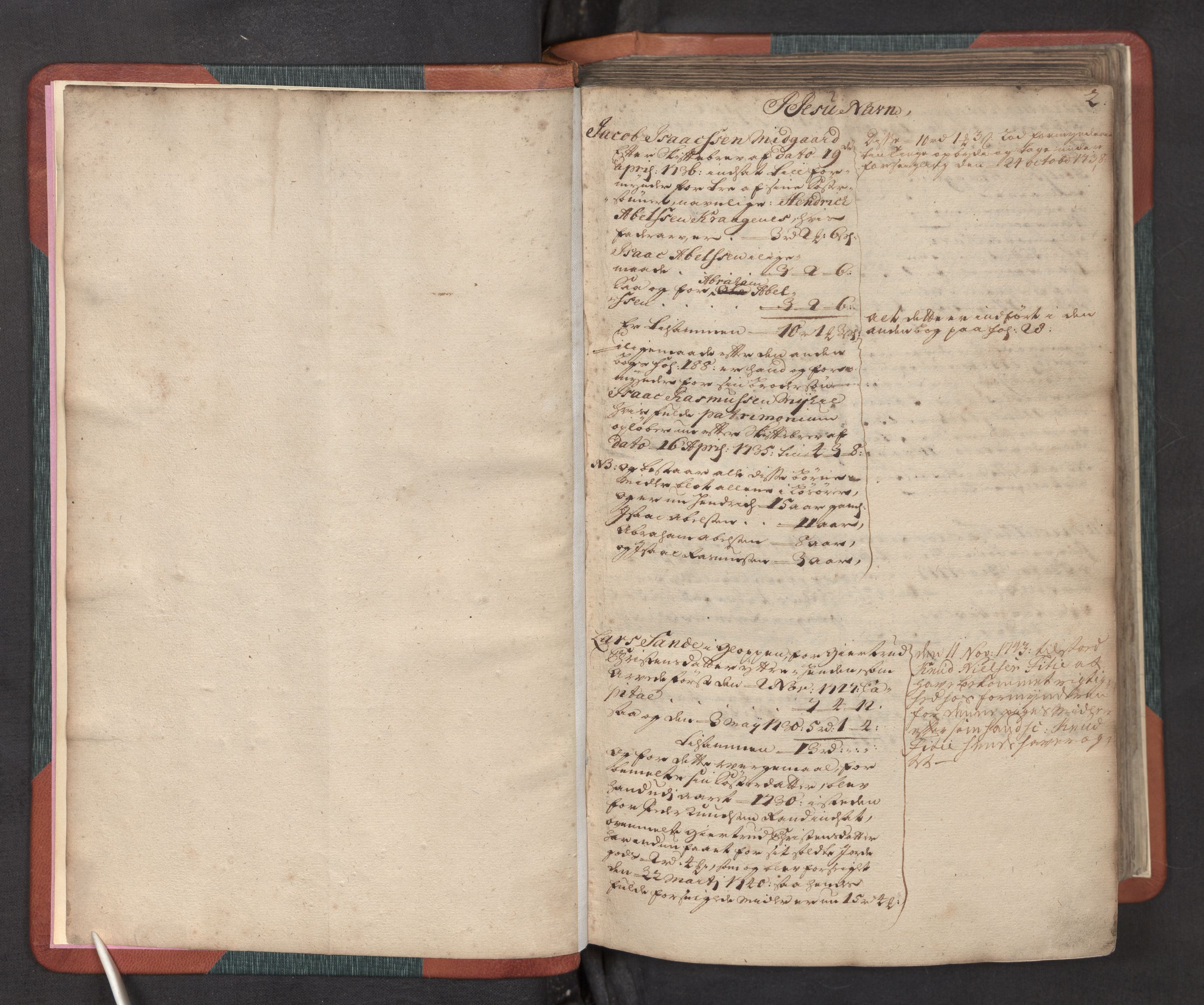Nordfjord sorenskriveri, AV/SAB-A-2801/1/05/05a/L0002: Overformyndarprotokollar, 1736-1744