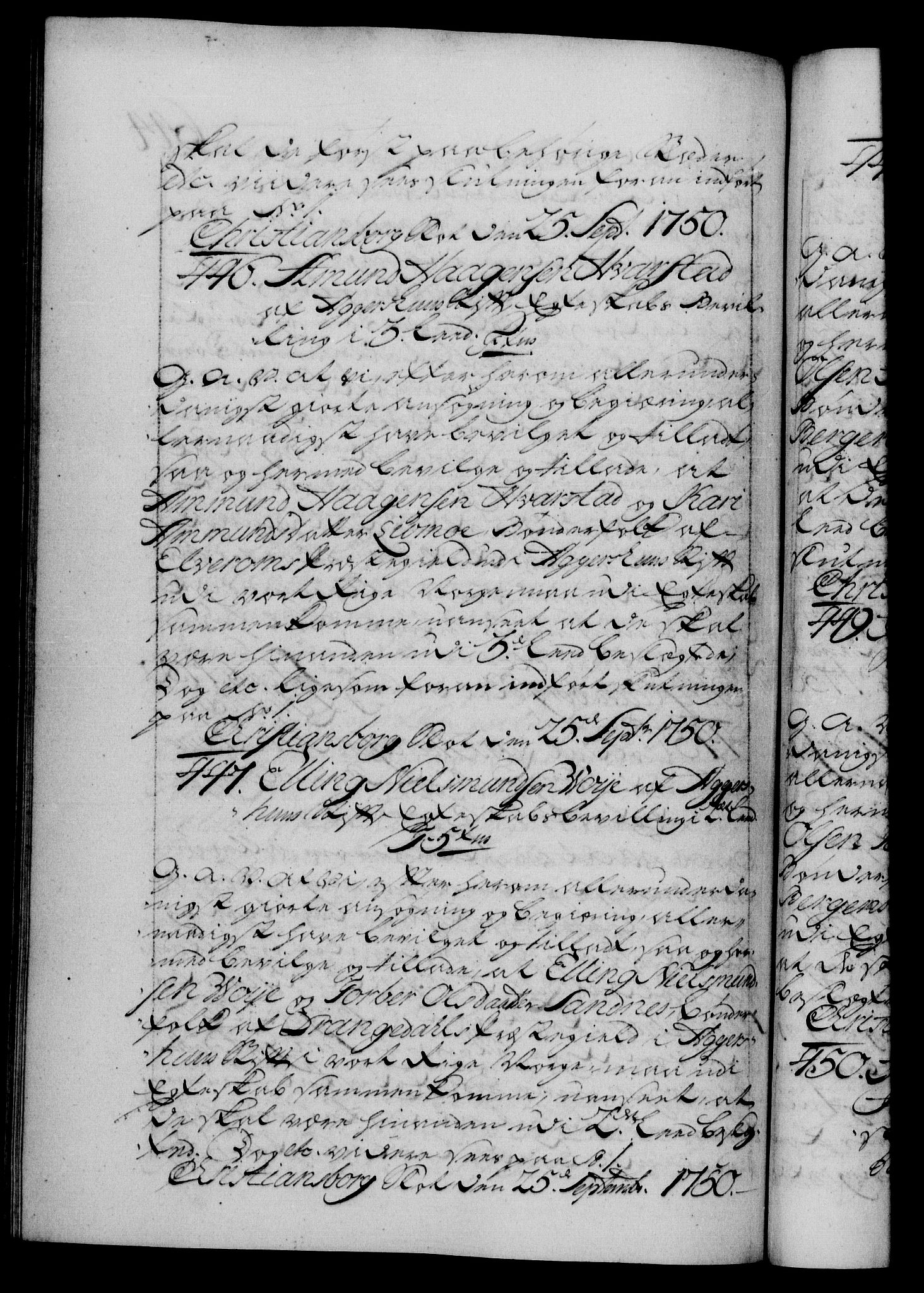 Danske Kanselli 1572-1799, AV/RA-EA-3023/F/Fc/Fca/Fcaa/L0036: Norske registre, 1749-1750, p. 644b