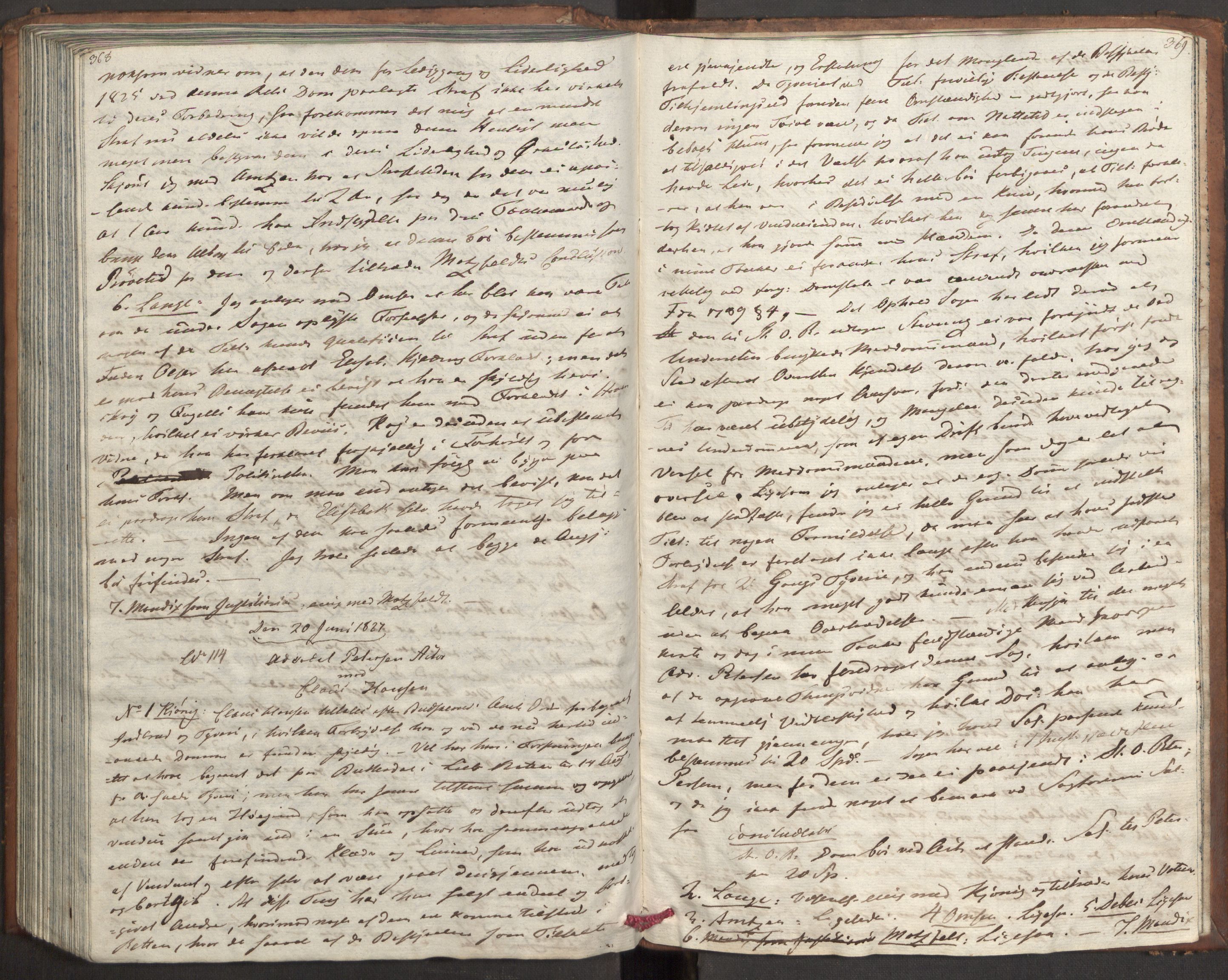 Høyesterett, AV/RA-S-1002/E/Eb/Ebb/L0014/0001: Voteringsprotokoller / Voteringsprotokoll, 1827, p. 368-369