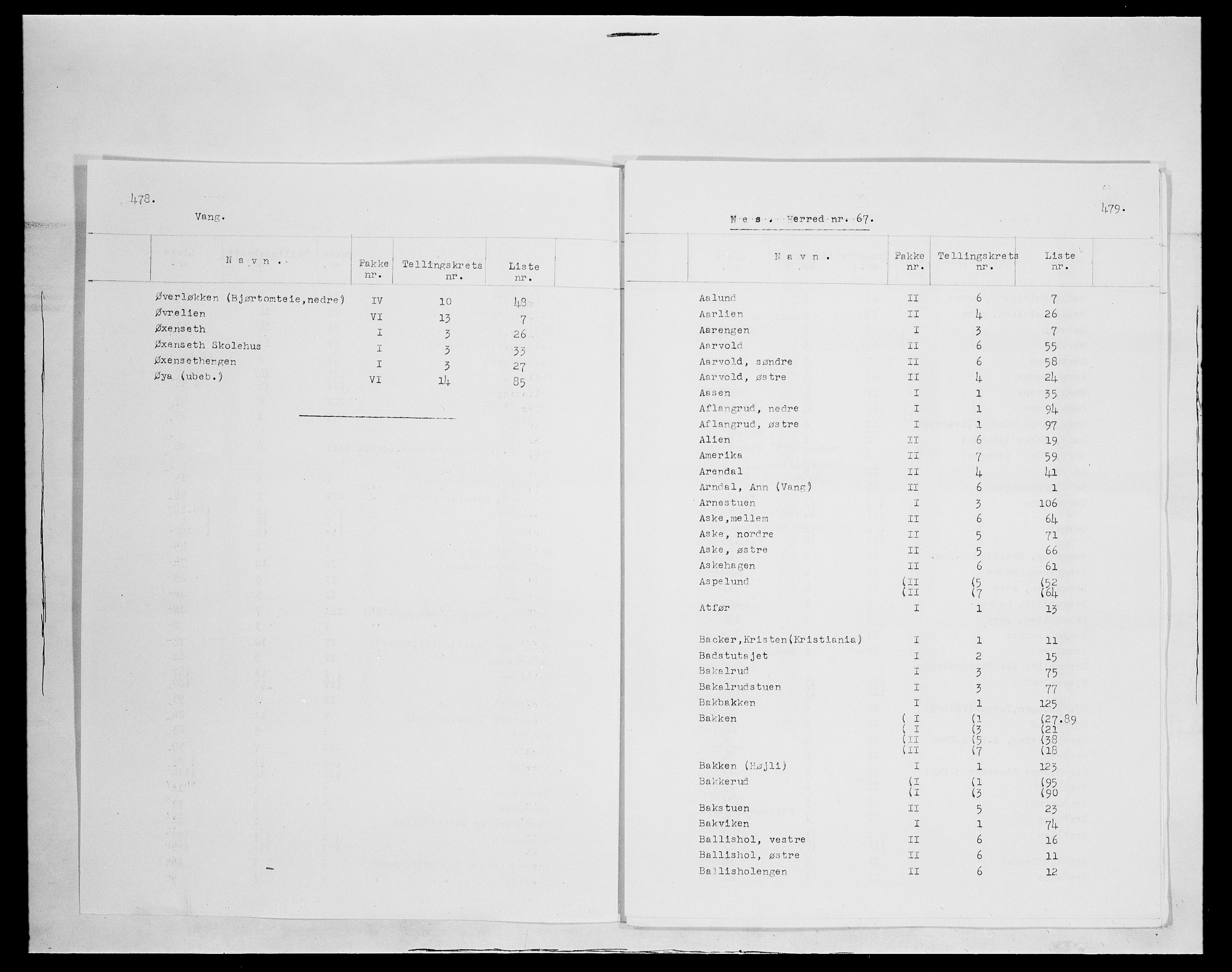 SAH, 1875 census for 0411P Nes, 1875, p. 1