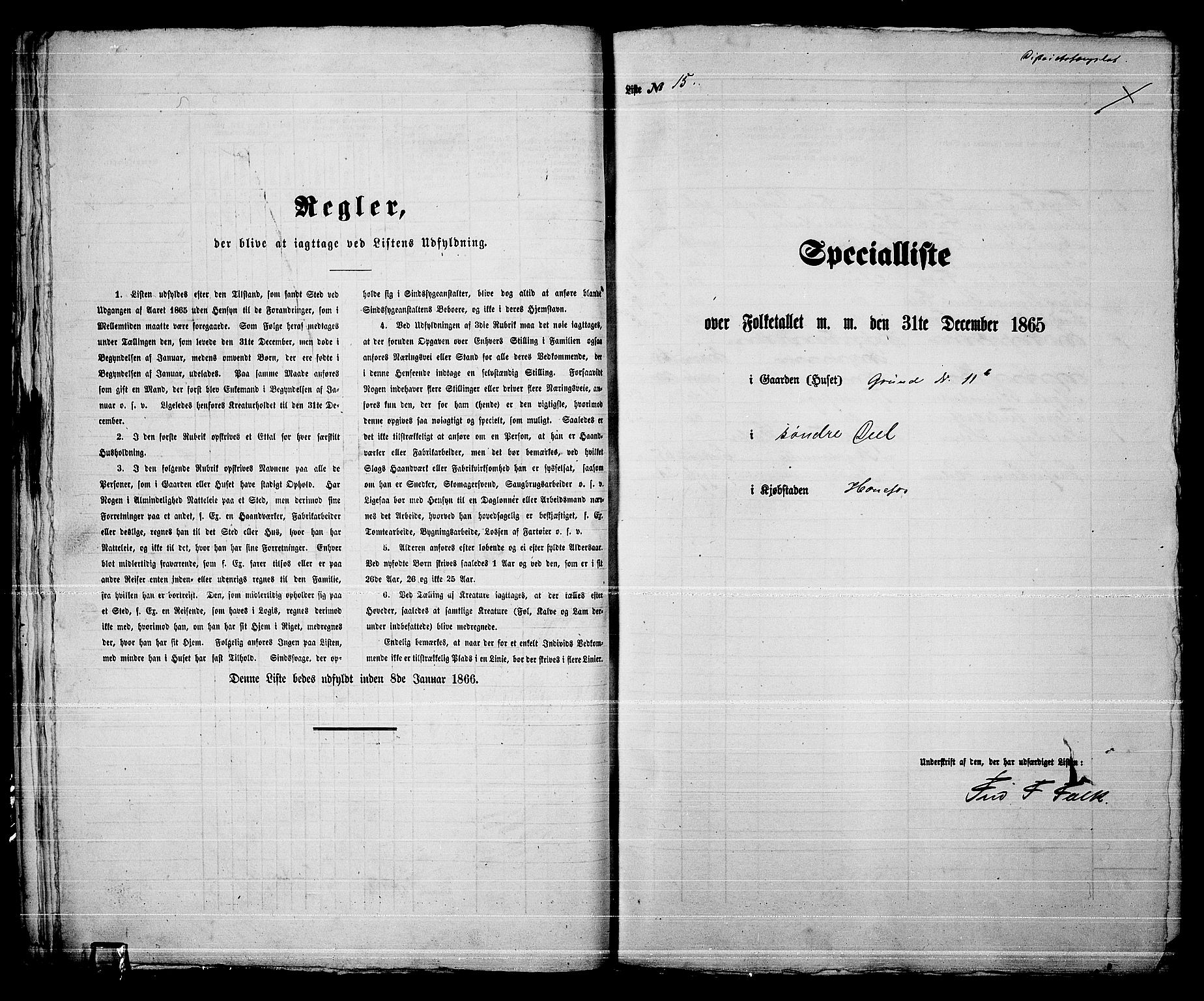 RA, 1865 census for Norderhov/Hønefoss, 1865, p. 33