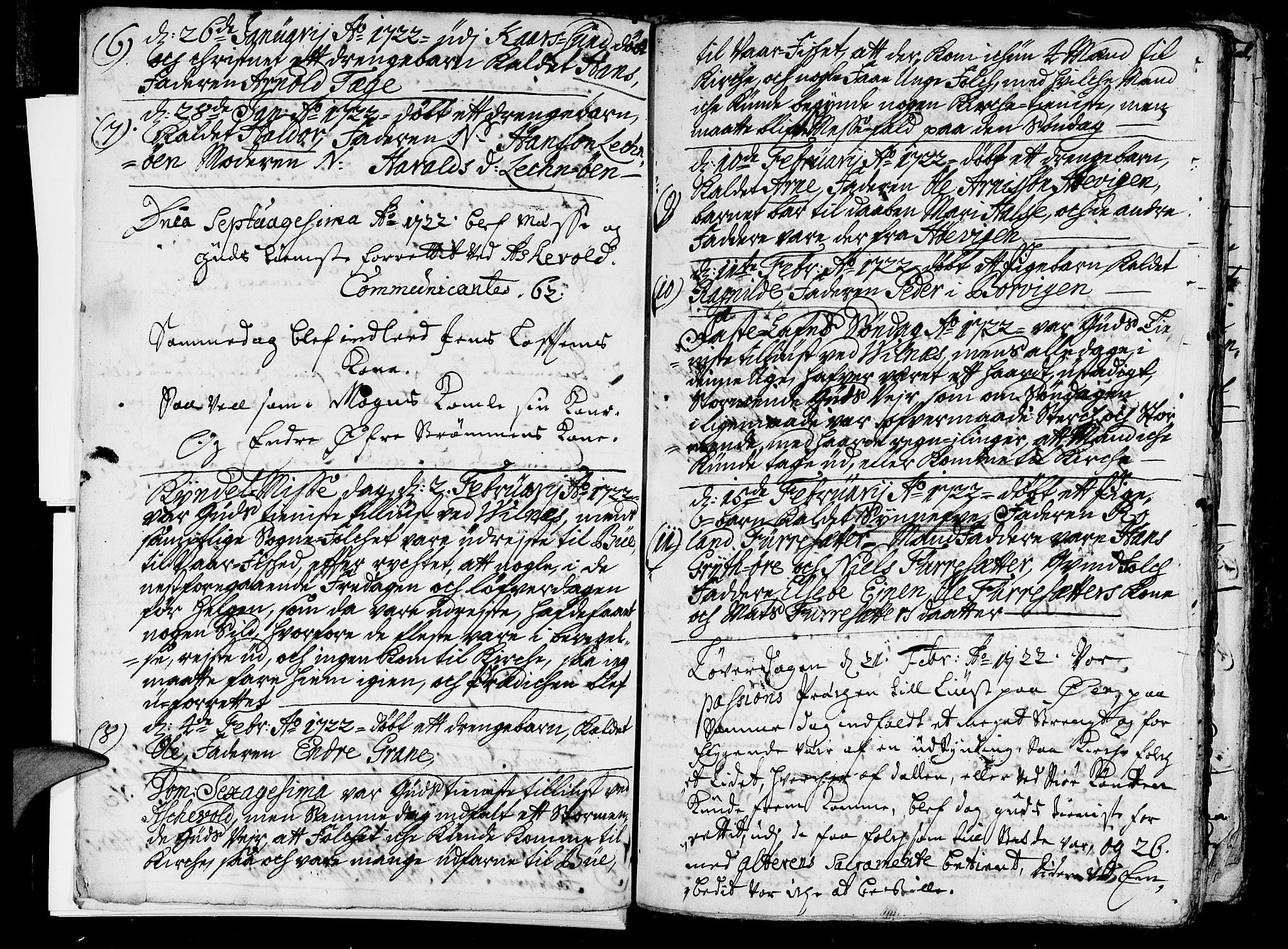 Askvoll sokneprestembete, SAB/A-79501/H/Haa/Haaa/L0005: Parish register (official) no. A 5, 1722-1733, p. 4