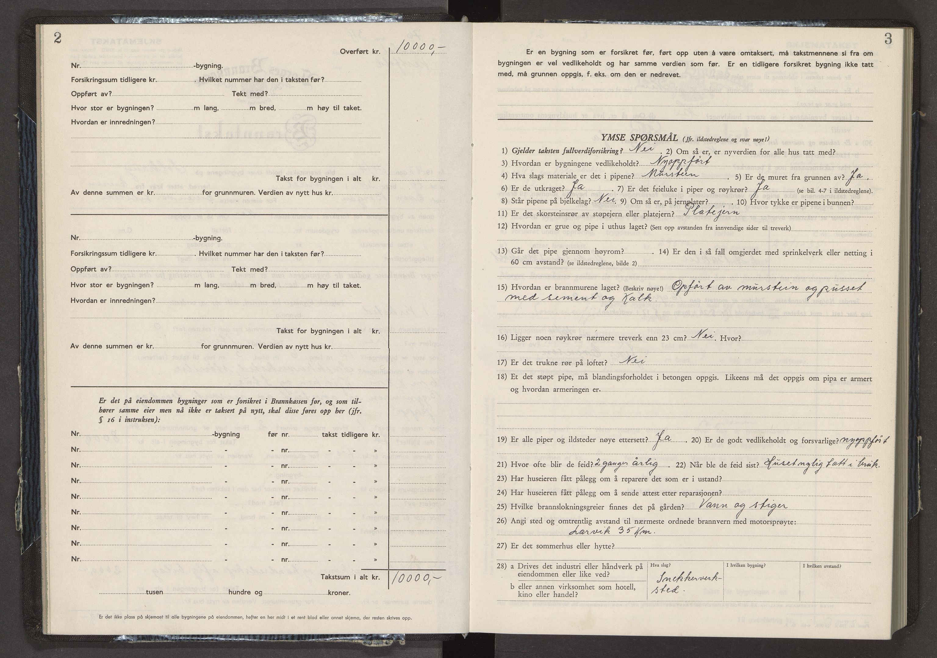 Lardal lensmannskontor, AV/SAKO-A-539/Y/Yb/Ybb/L0003: Skjematakstprotokoller, 1947-1955, p. 2-3