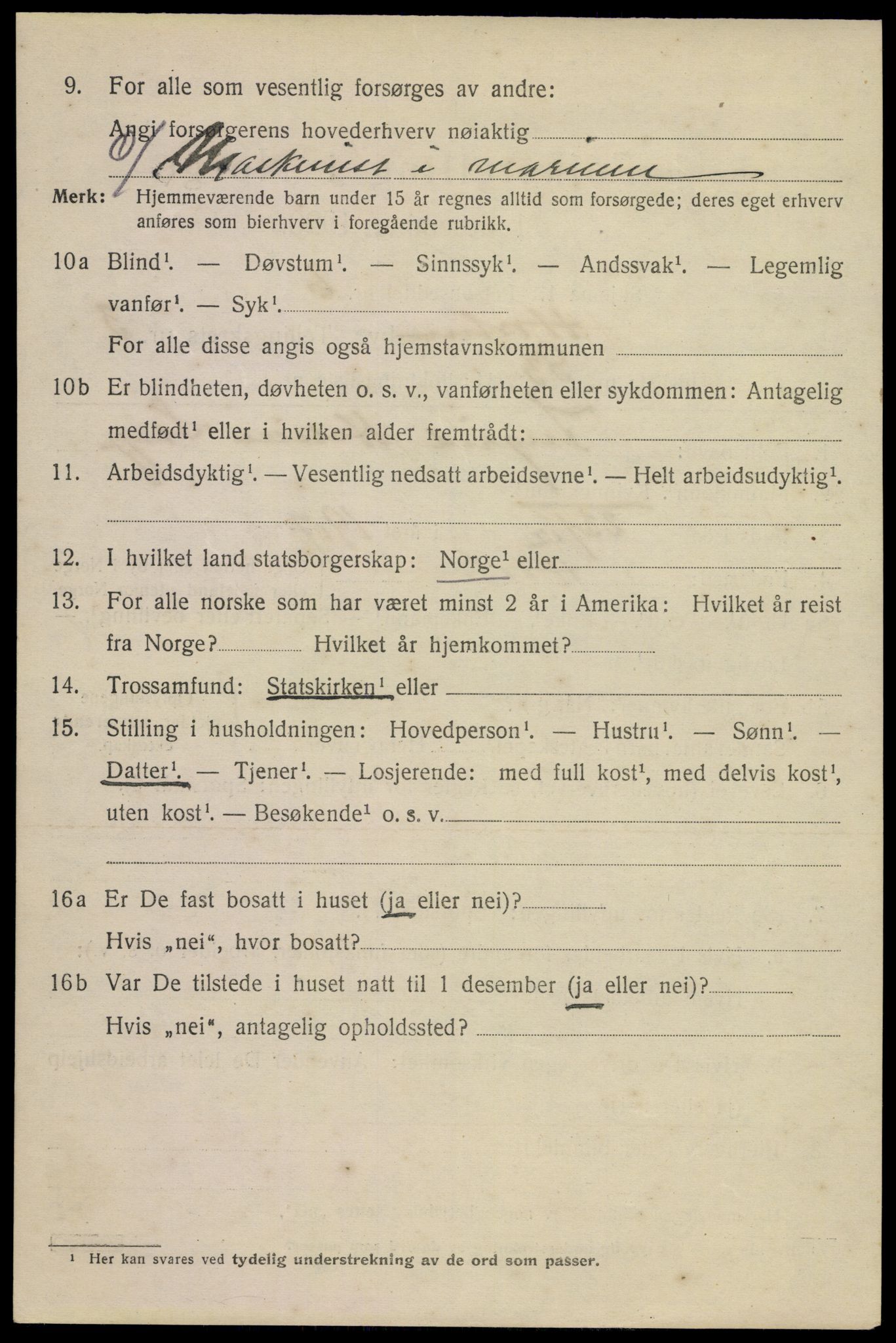SAKO, 1920 census for Horten, 1920, p. 14618