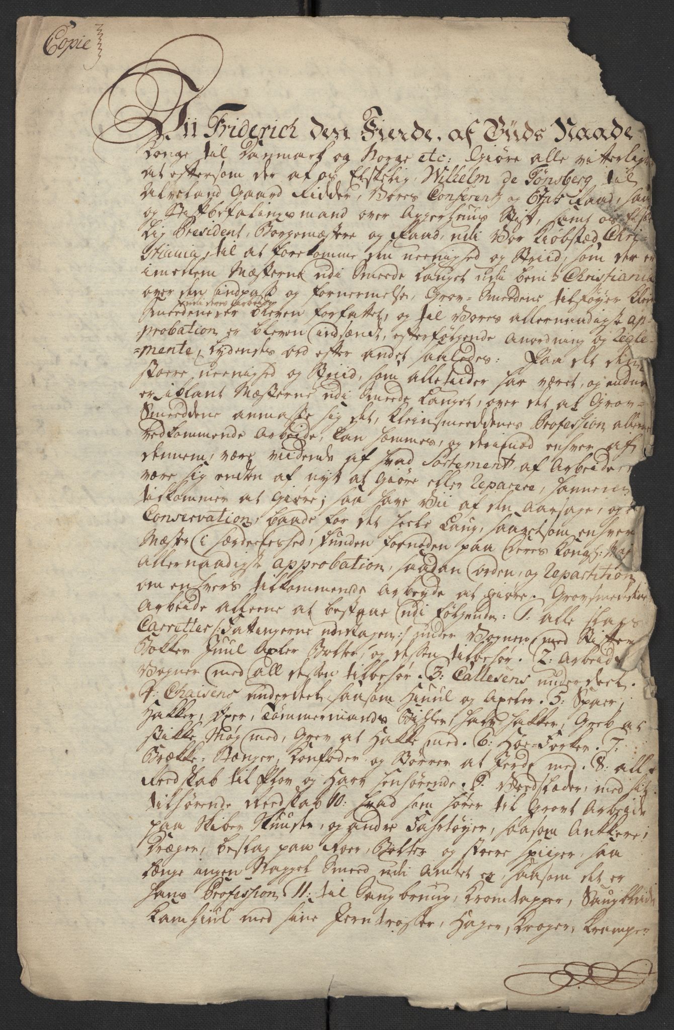 Oslo politidistrikt, SAO/A-10085/D/Da/L0001: Innkomne brev, pro memoria m.v., 1729-1779, p. 2