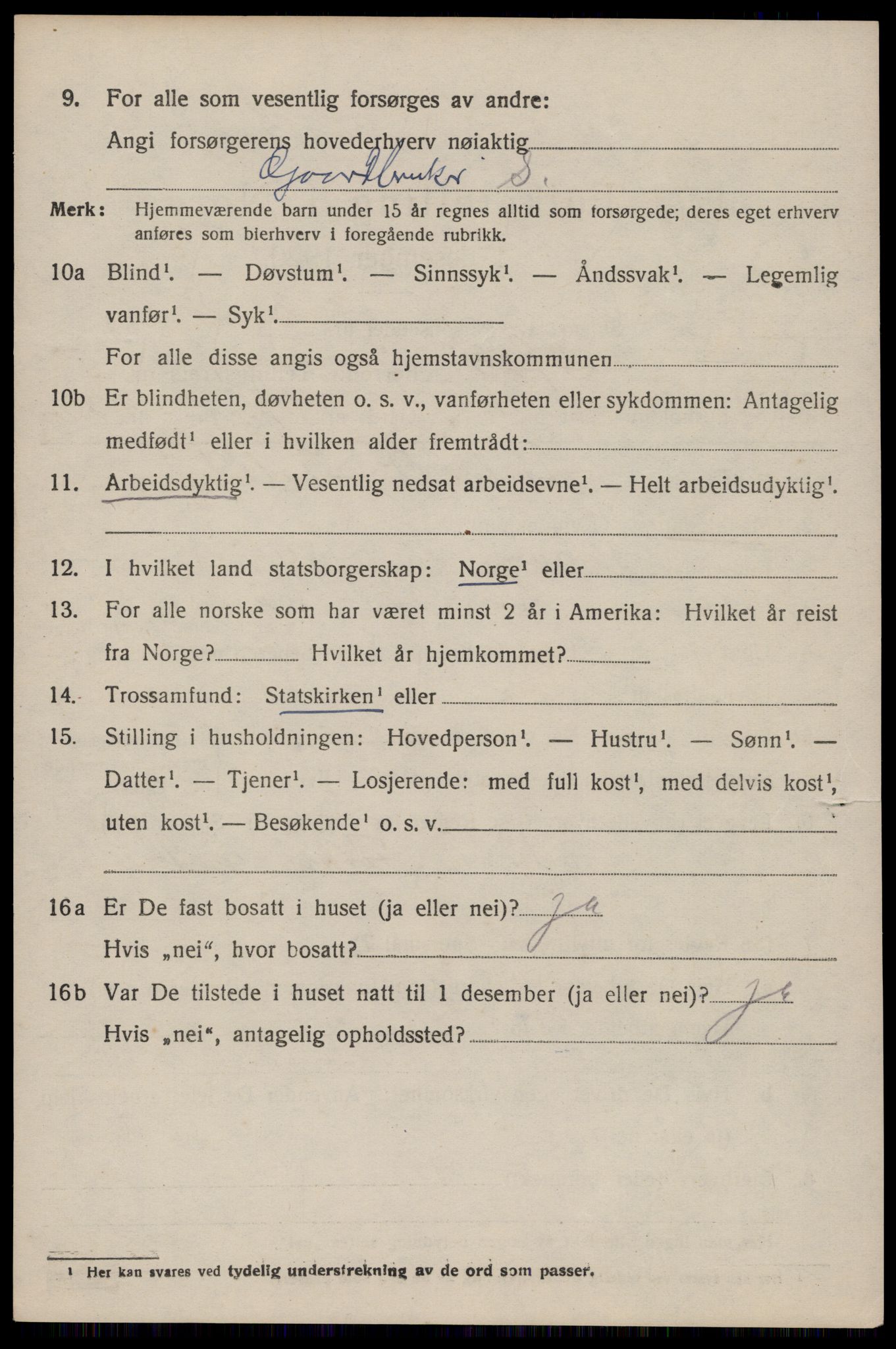 SAST, 1920 census for Høle, 1920, p. 2020