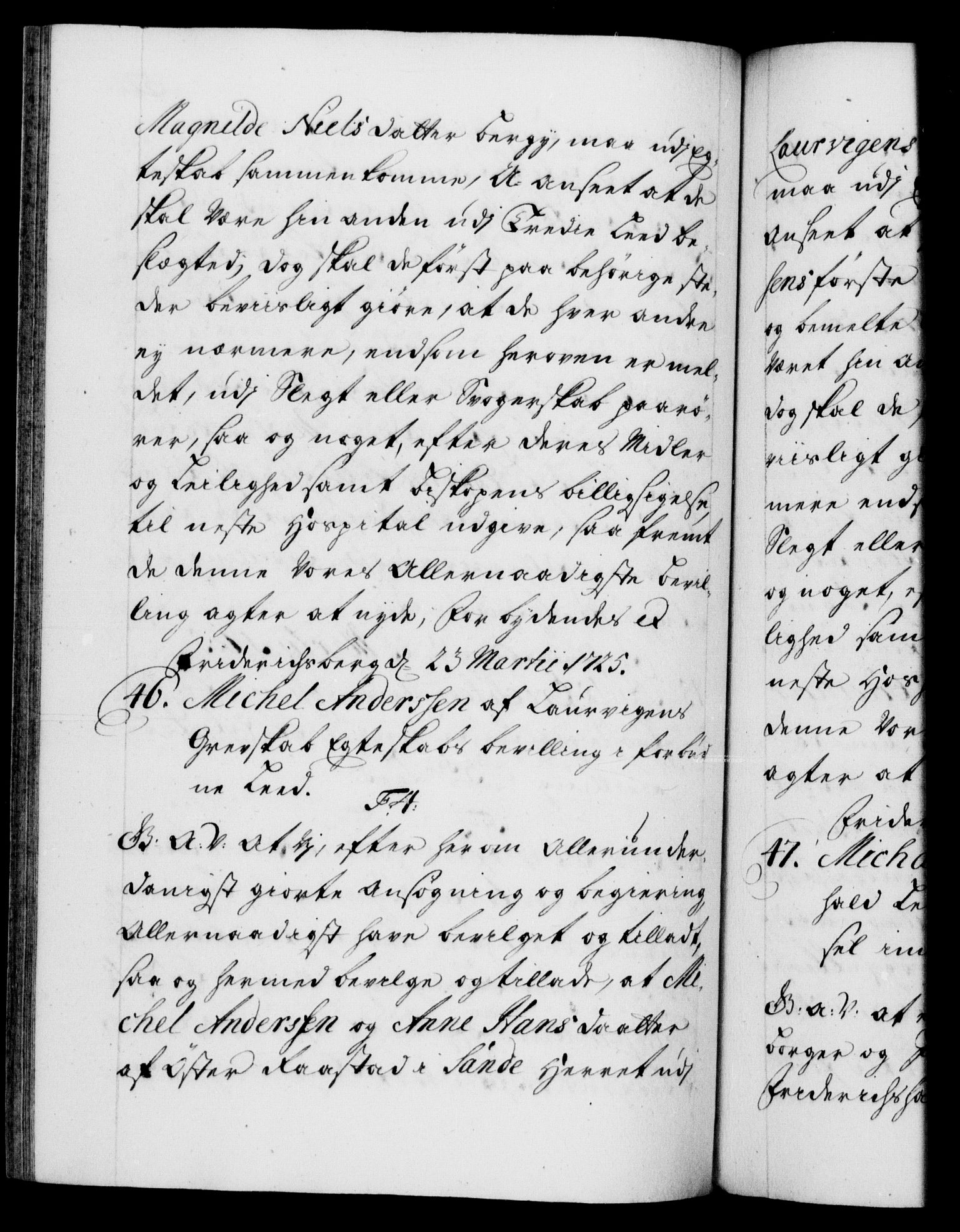 Danske Kanselli 1572-1799, AV/RA-EA-3023/F/Fc/Fca/Fcaa/L0024: Norske registre, 1723-1725, p. 522b