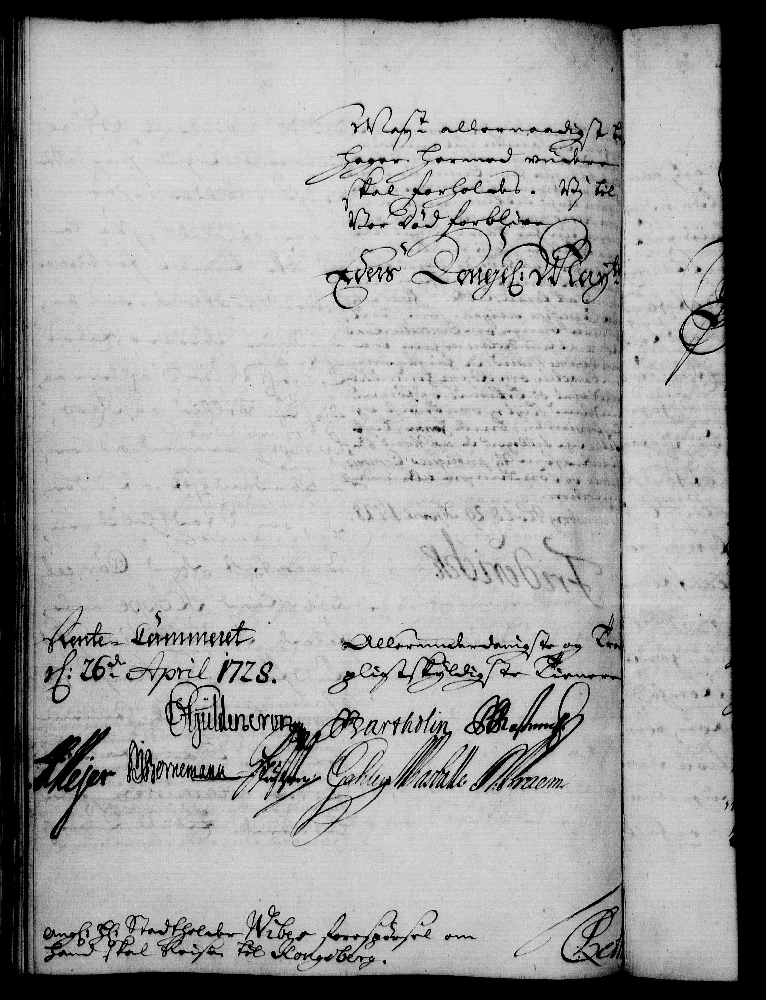 Rentekammeret, Kammerkanselliet, RA/EA-3111/G/Gf/Gfa/L0011: Norsk relasjons- og resolusjonsprotokoll (merket RK 52.11), 1728, p. 292