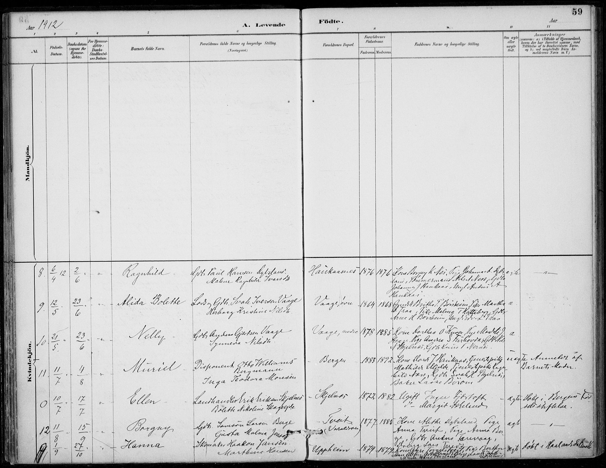 Strandebarm sokneprestembete, SAB/A-78401/H/Haa: Parish register (official) no. D  1, 1886-1912, p. 59