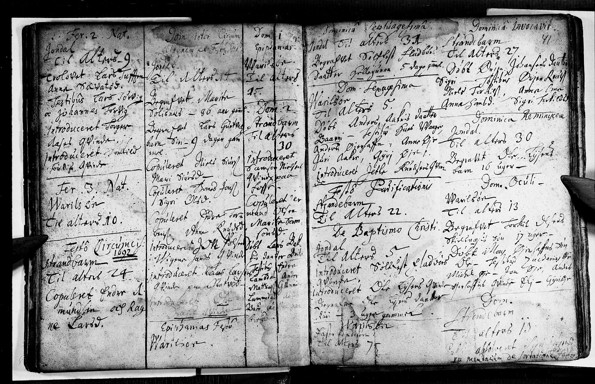 Strandebarm sokneprestembete, AV/SAB-A-78401/H/Haa: Parish register (official) no. A 1, 1670-1726, p. 40