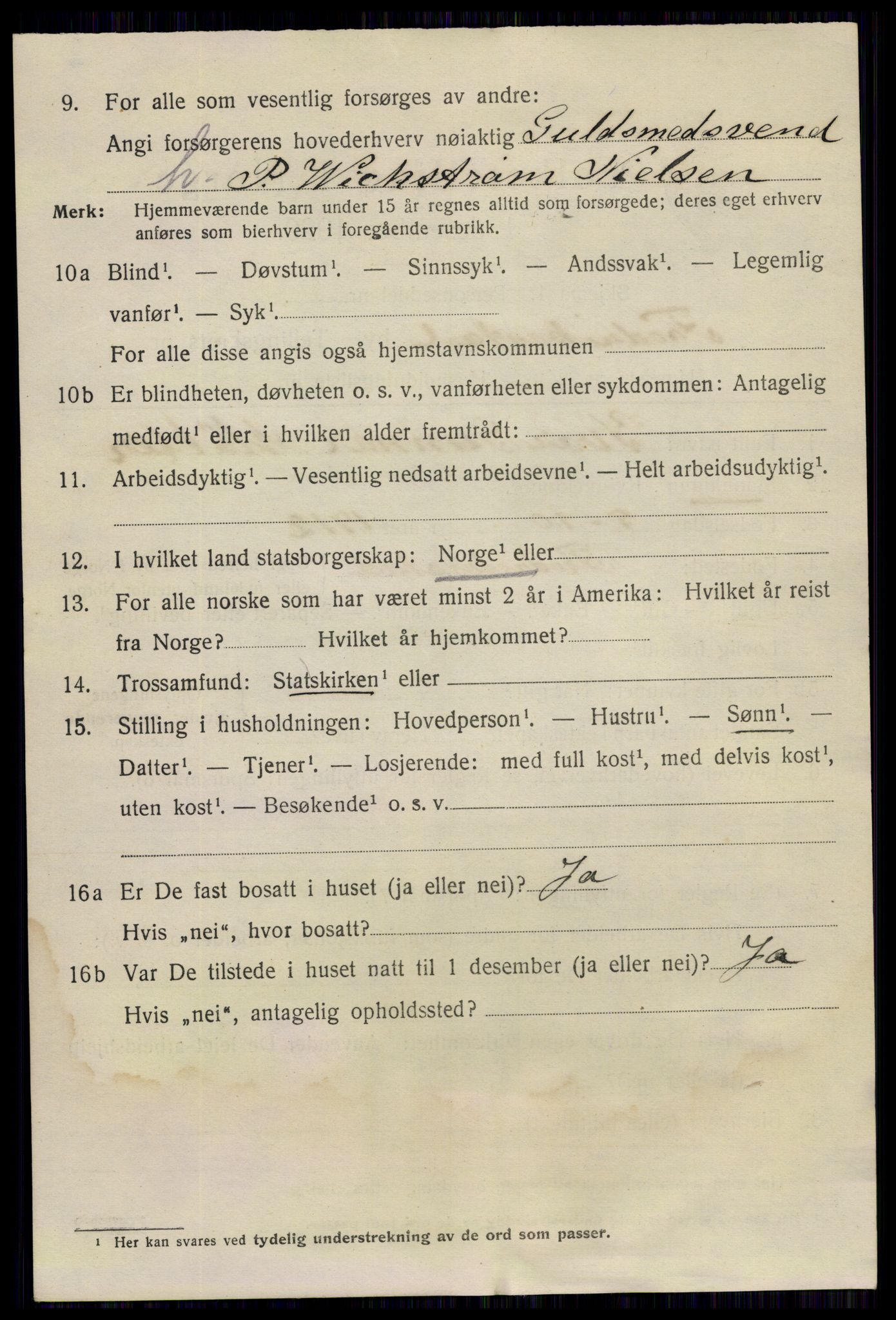 SAO, 1920 census for Fredrikstad, 1920, p. 21850