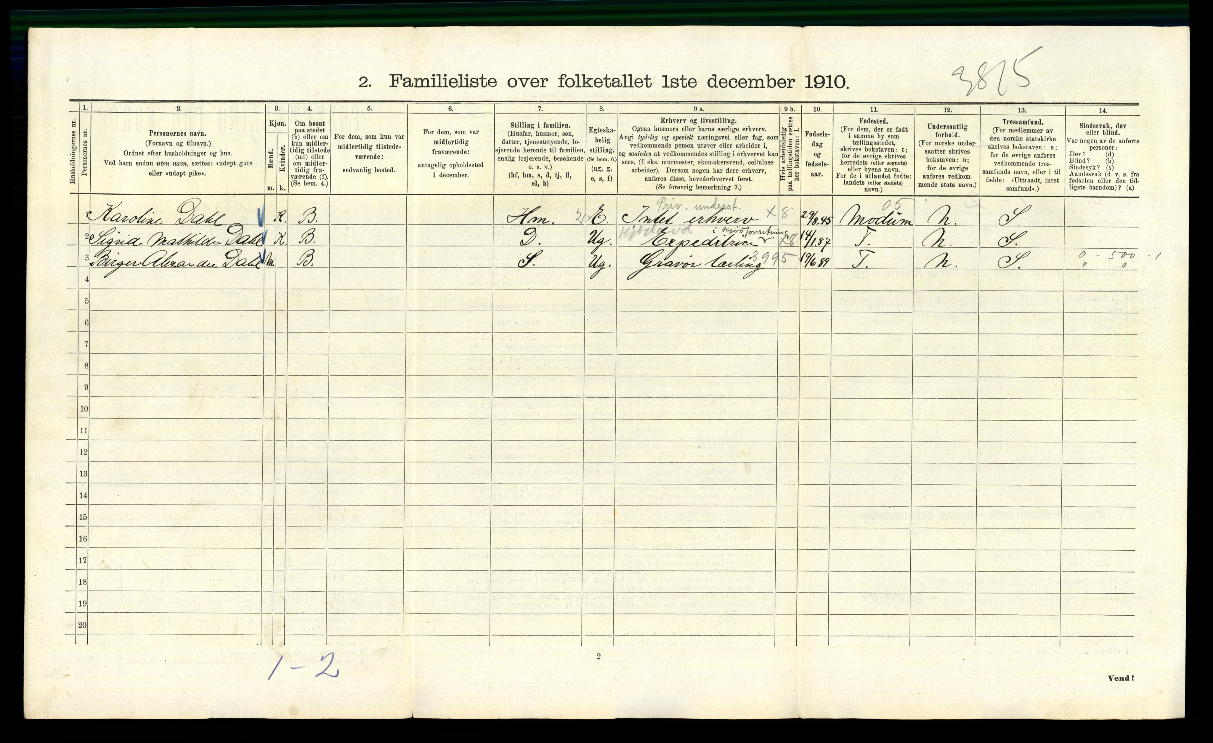 RA, 1910 census for Kristiania, 1910, p. 48162