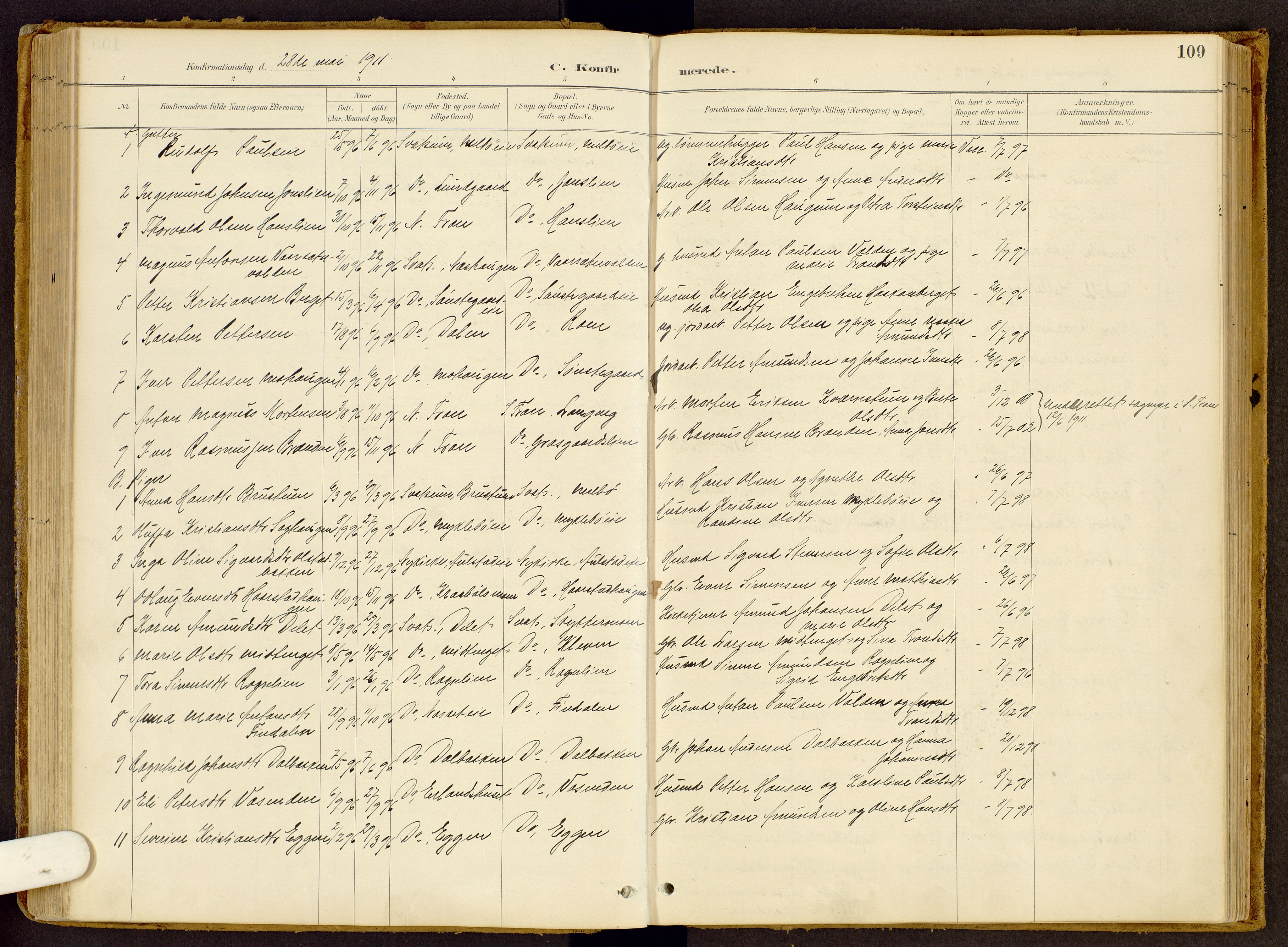 Vestre Gausdal prestekontor, SAH/PREST-094/H/Ha/Haa/L0002: Parish register (official) no. 2, 1887-1918, p. 109