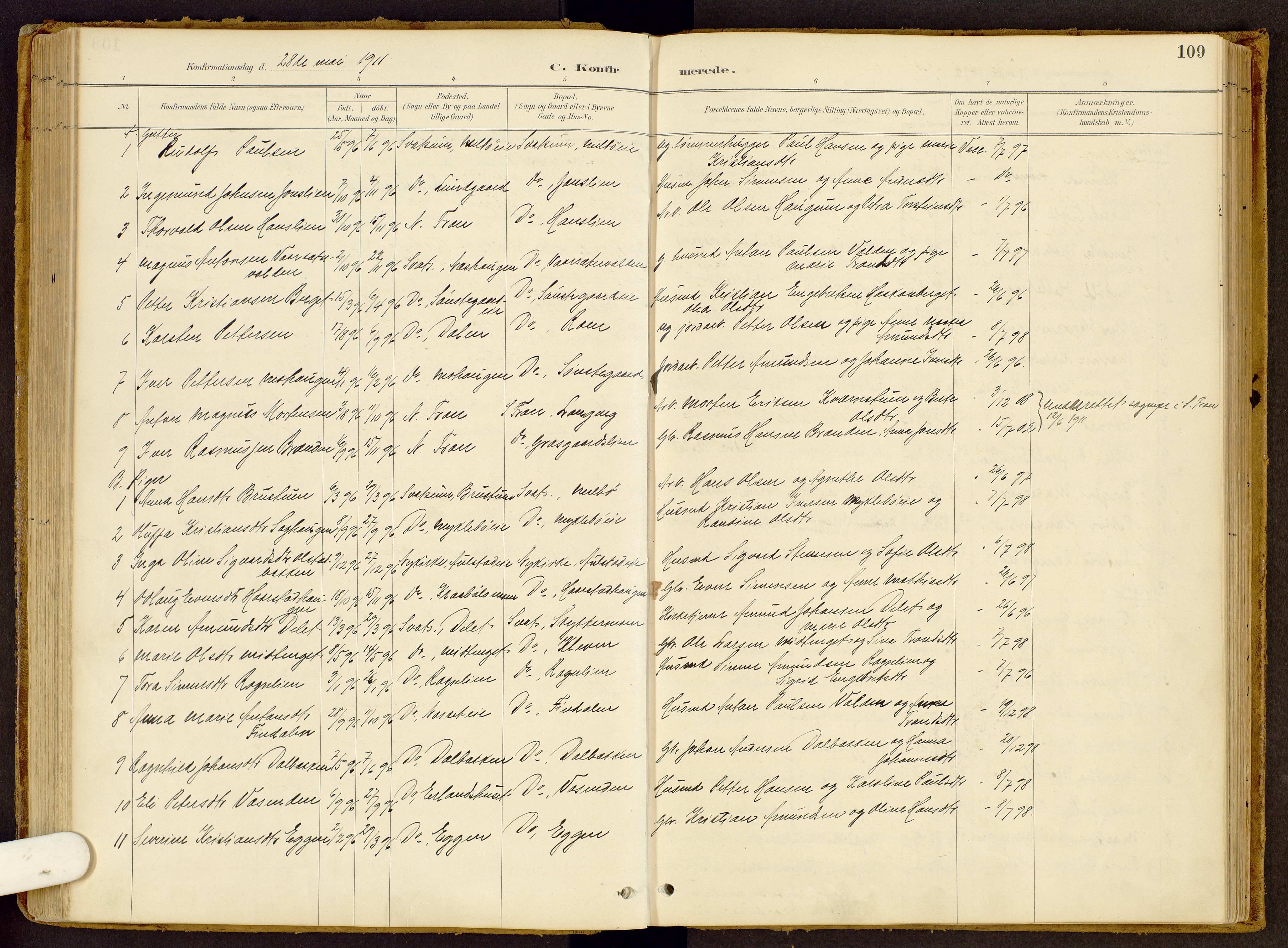 Vestre Gausdal prestekontor, AV/SAH-PREST-094/H/Ha/Haa/L0002: Parish register (official) no. 2, 1887-1918, p. 109