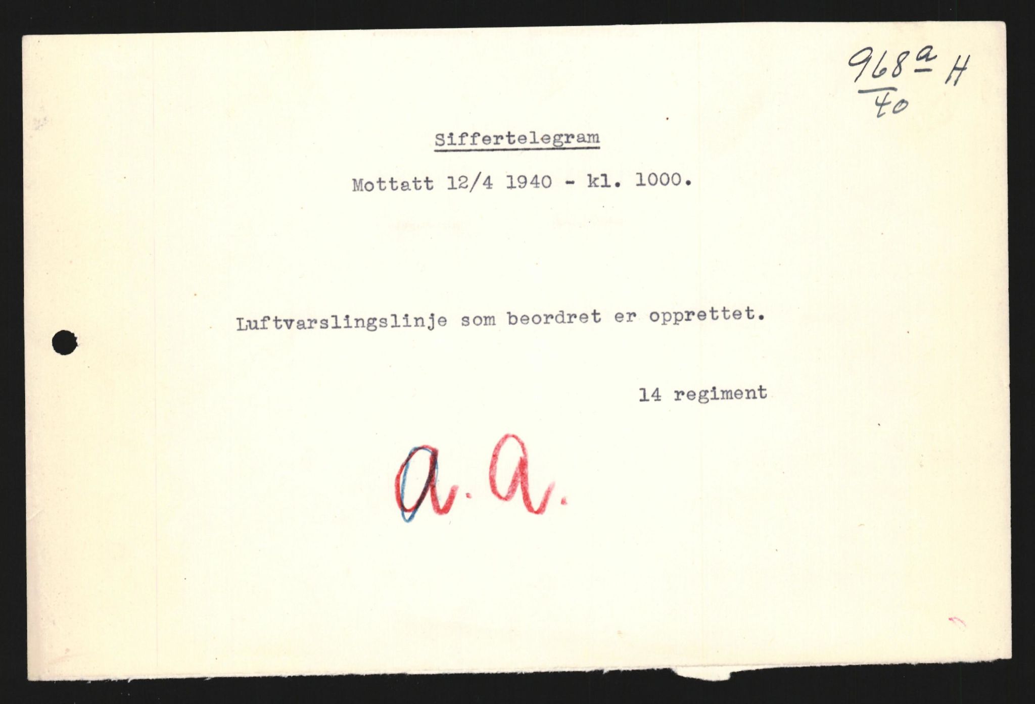 Forsvaret, Forsvarets krigshistoriske avdeling, AV/RA-RAFA-2017/Y/Yb/L0121: II-C-11-600  -  6. Divisjon med avdelinger, 1939-1940, p. 665