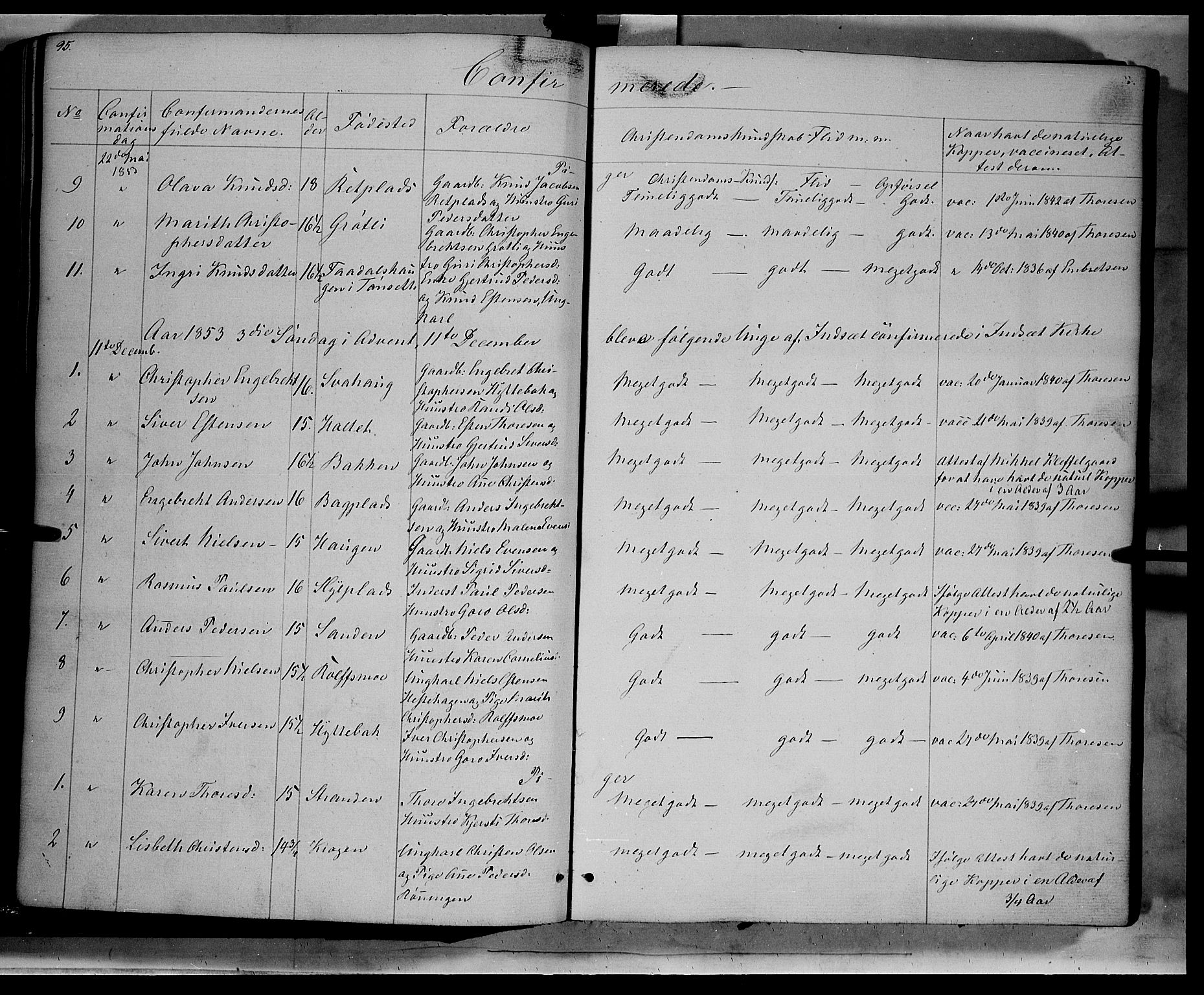 Kvikne prestekontor, AV/SAH-PREST-064/H/Ha/Haa/L0005: Parish register (official) no. 5, 1841-1862, p. 95