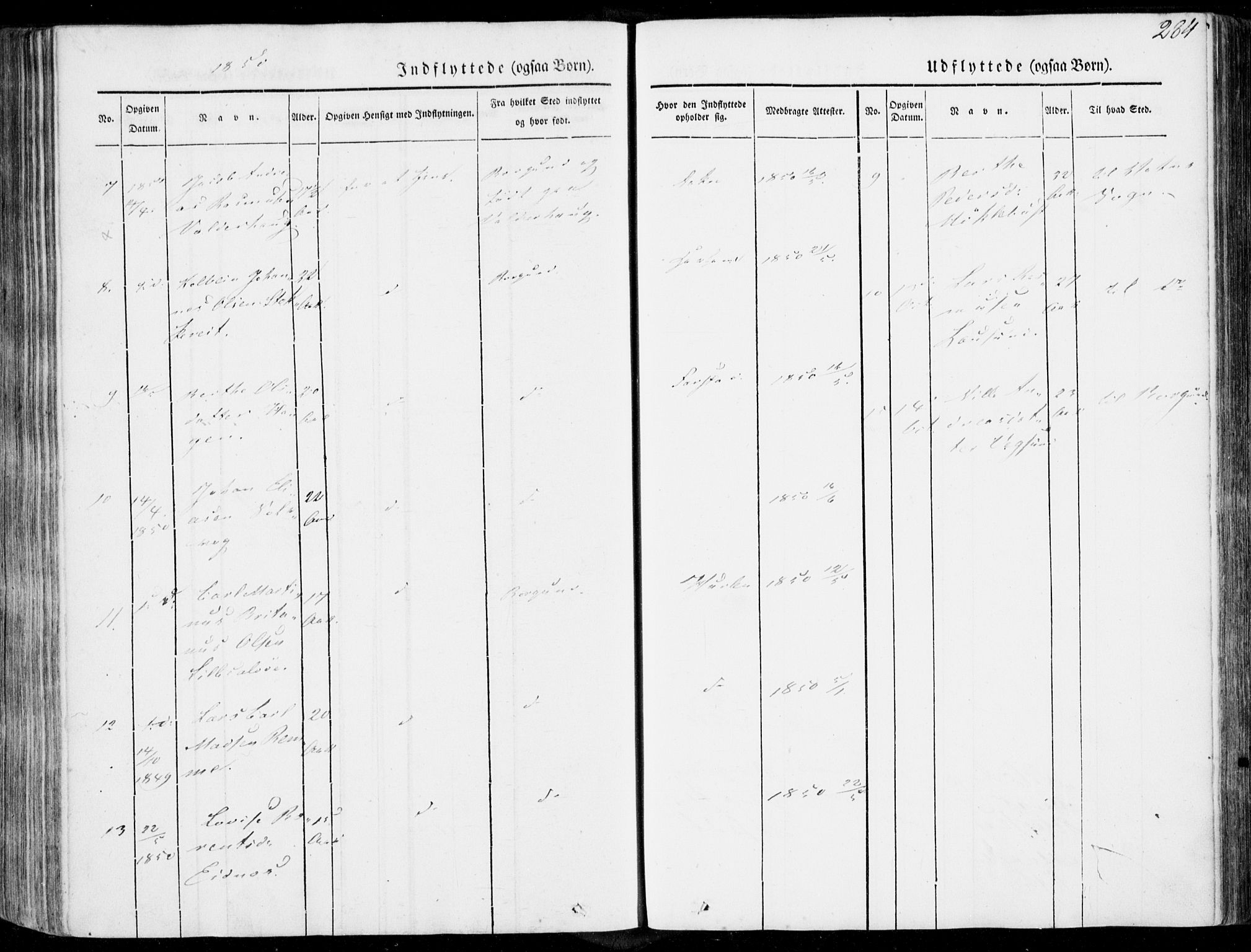 Ministerialprotokoller, klokkerbøker og fødselsregistre - Møre og Romsdal, AV/SAT-A-1454/536/L0497: Parish register (official) no. 536A06, 1845-1865, p. 284