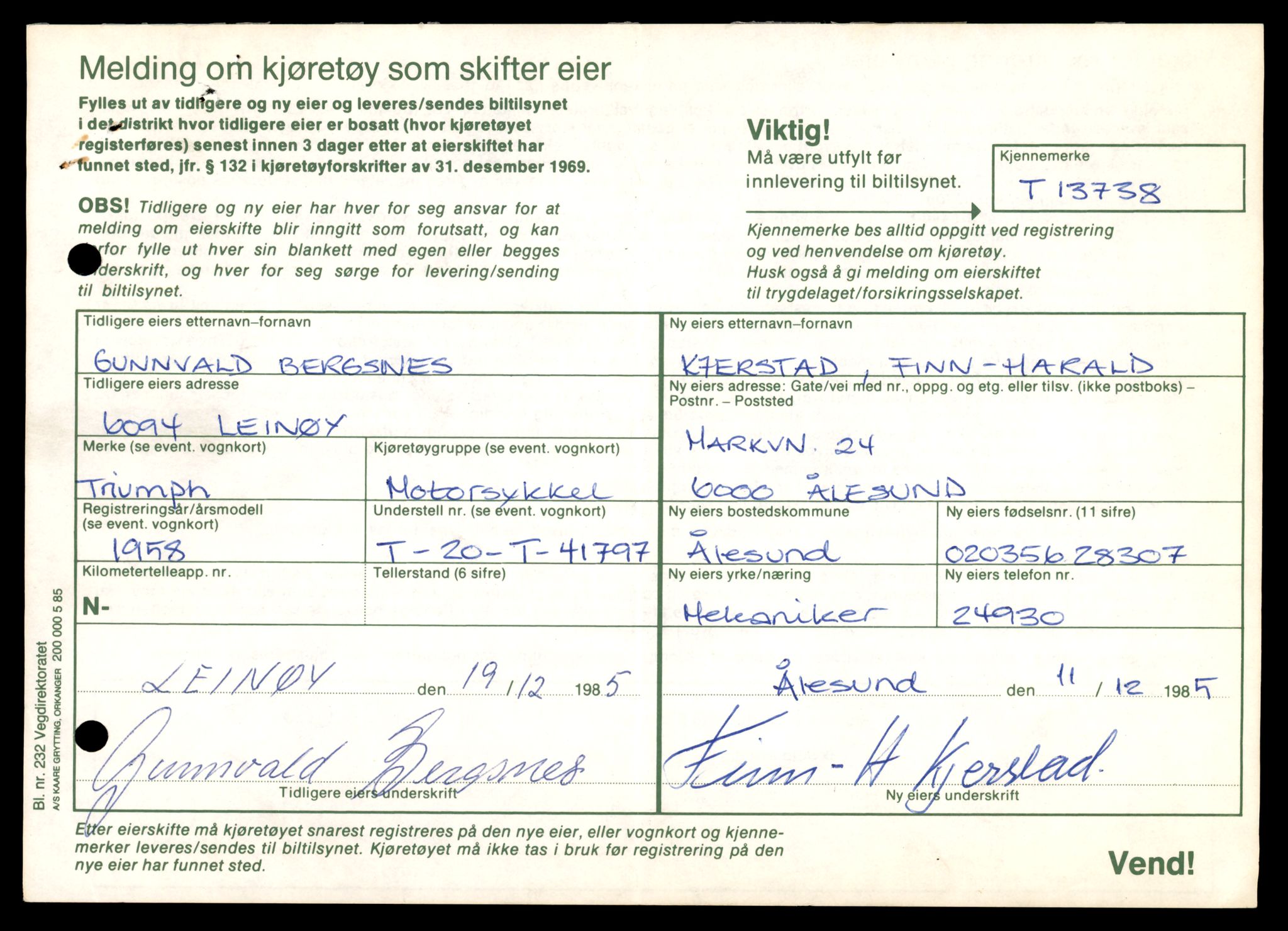 Møre og Romsdal vegkontor - Ålesund trafikkstasjon, AV/SAT-A-4099/F/Fe/L0041: Registreringskort for kjøretøy T 13710 - T 13905, 1927-1998, p. 511