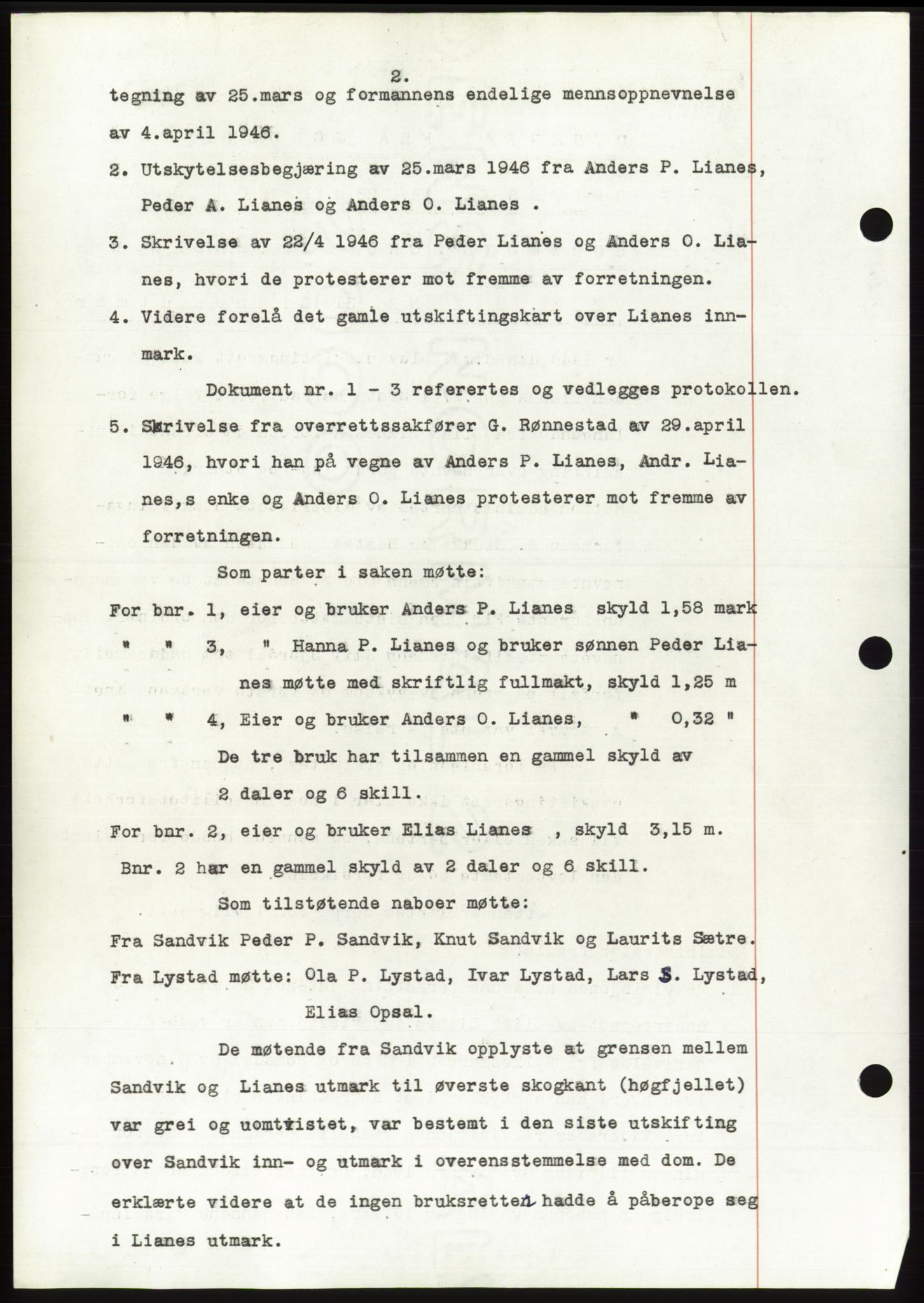 Søre Sunnmøre sorenskriveri, AV/SAT-A-4122/1/2/2C/L0099: Mortgage book no. 25A, 1954-1954, Diary no: : 3320/1954