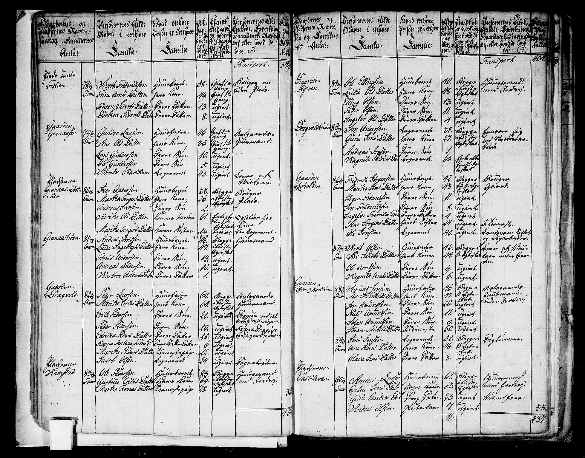 RA, 1801 census for 1660P Strinda, 1801, p. 8b-9a